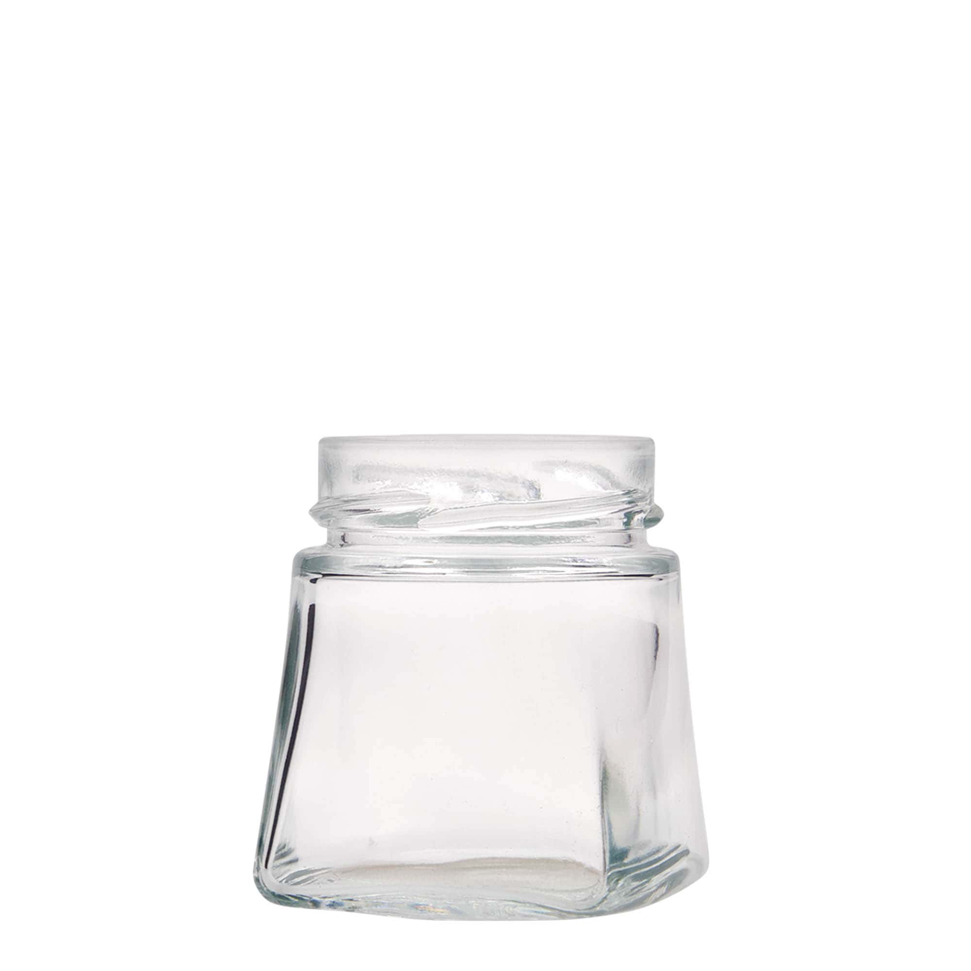212 ml nelikulmainen lasi 'Luxor', suuaukko: Deept-Twist-Off (DTO 63)