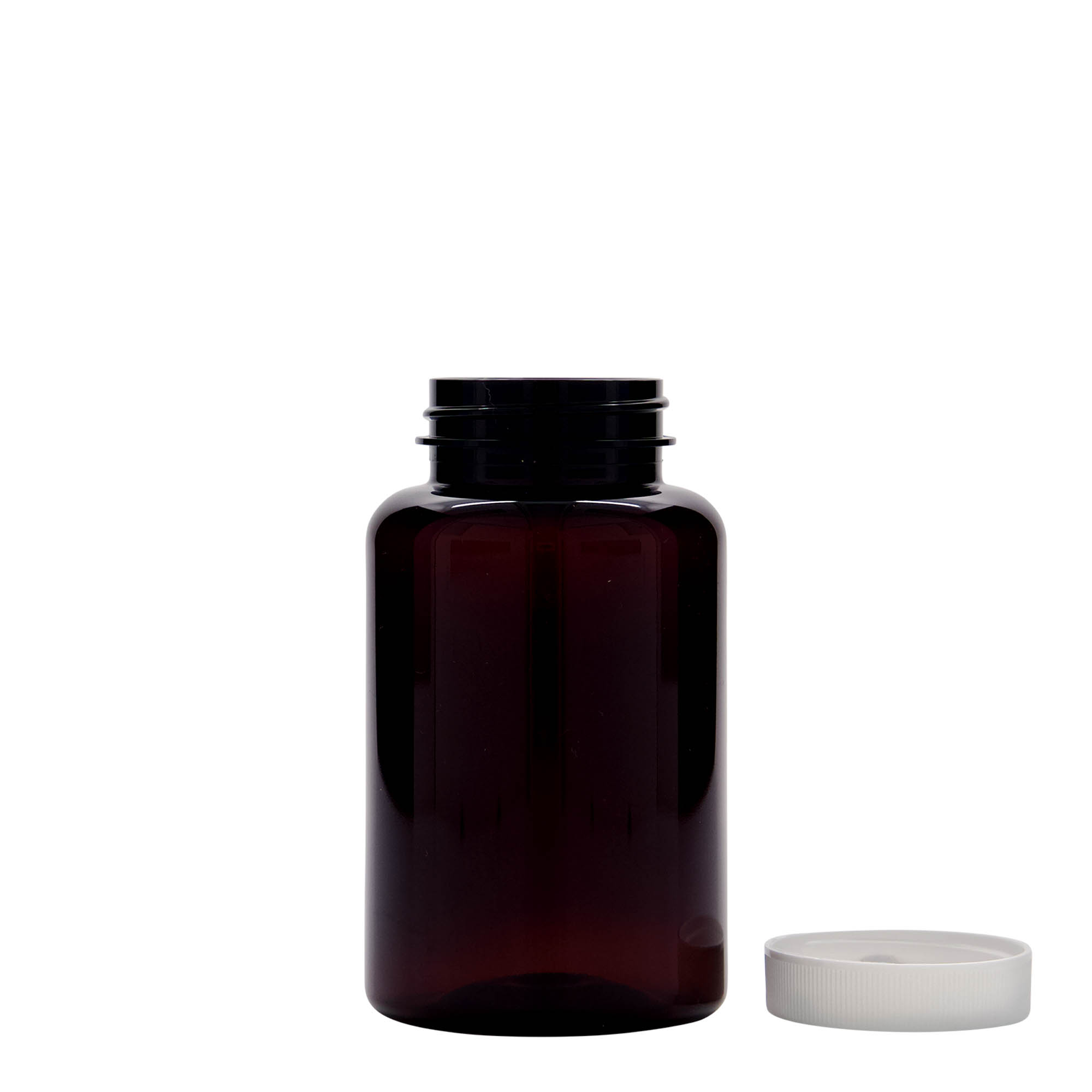 250 ml PET-pakkaus, muovi, ruskea, suuaukko: 45/400 250 ml PET-pakkaus, muovi, ruskea, suuaukko: 45/400