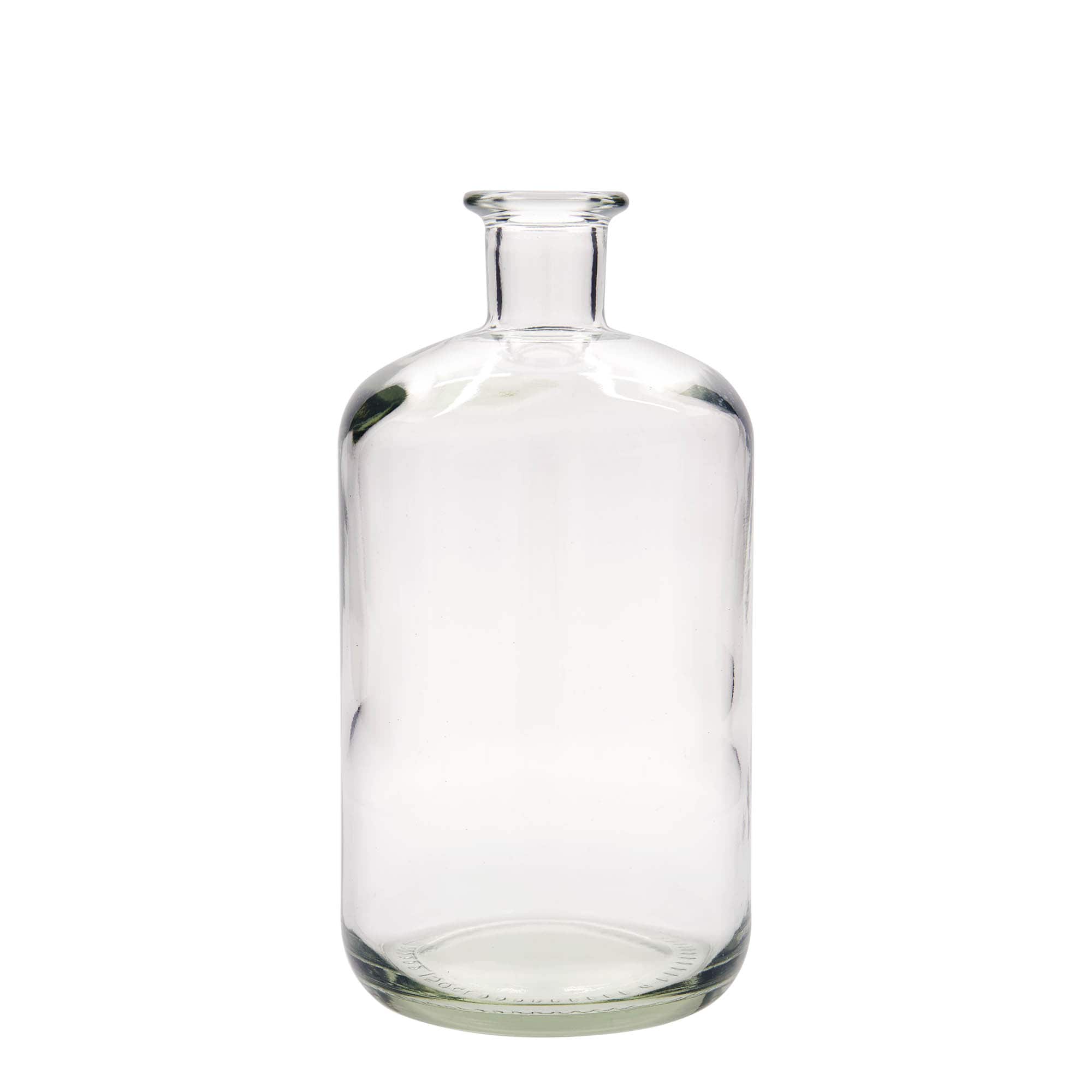 1500 ml apteekkarin lasipullo, suu: korkki 1500 ml apteekkarin lasipullo, suu: korkki