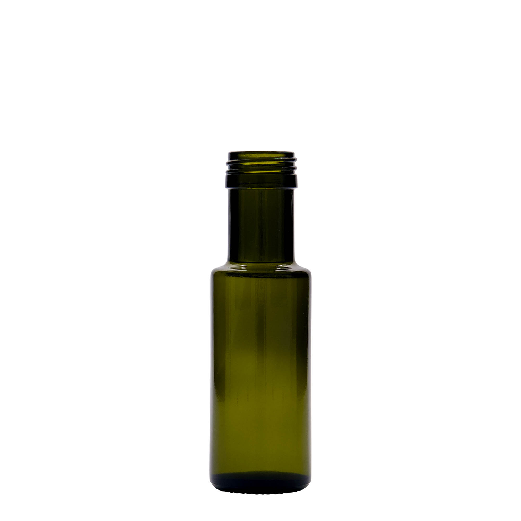 100 ml lasipullo 'Dorica', antiikkivihreä, suuaukko: PP 31,5