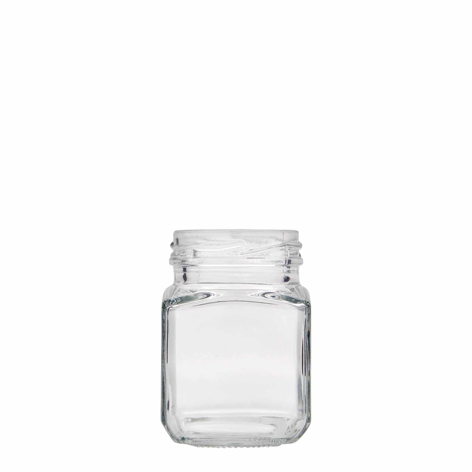 106 ml nelikulm. lasi, suu: Twist-Off (TO 48)