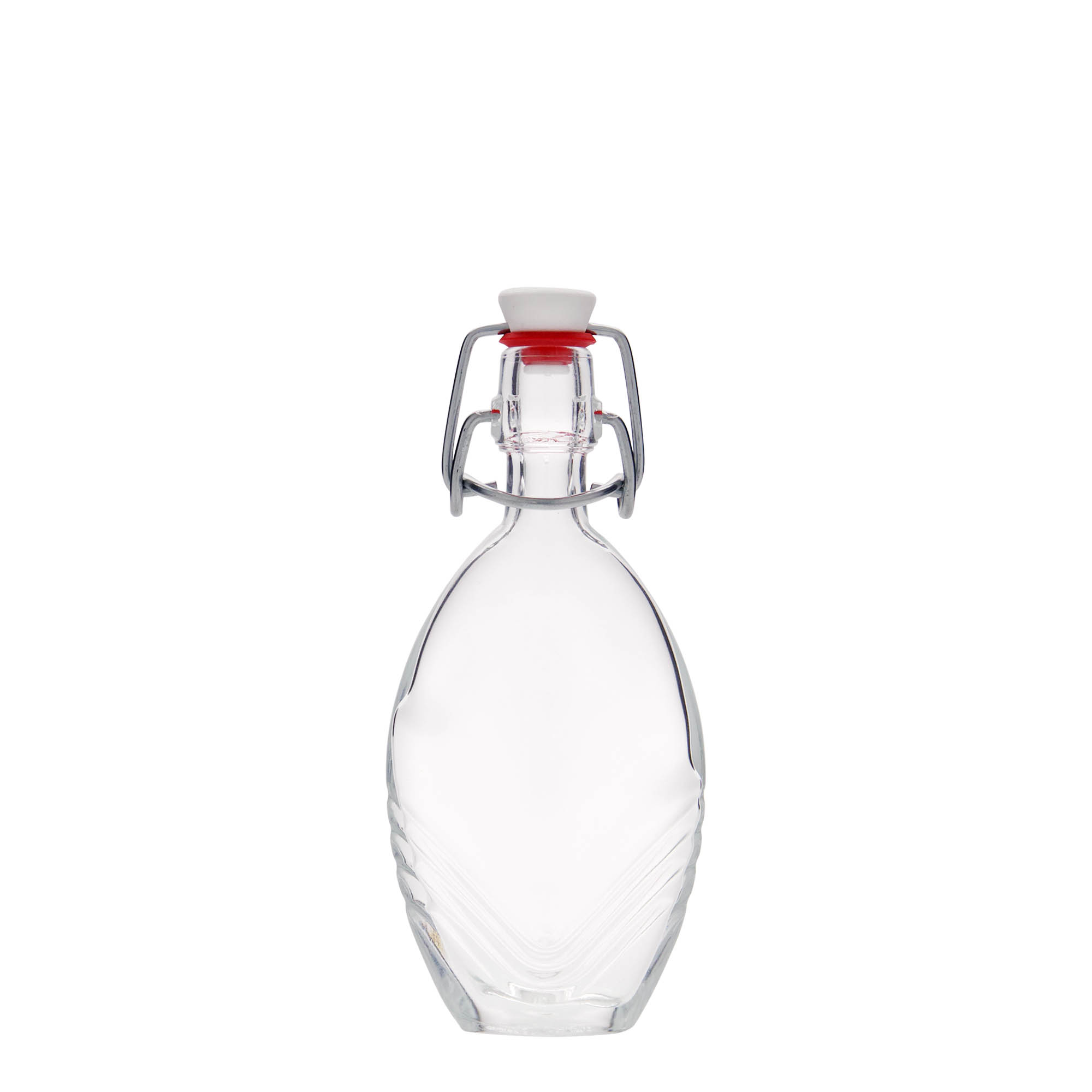40 ml lasipullo 'Florence', ovaali, suuaukko: peltisuljin