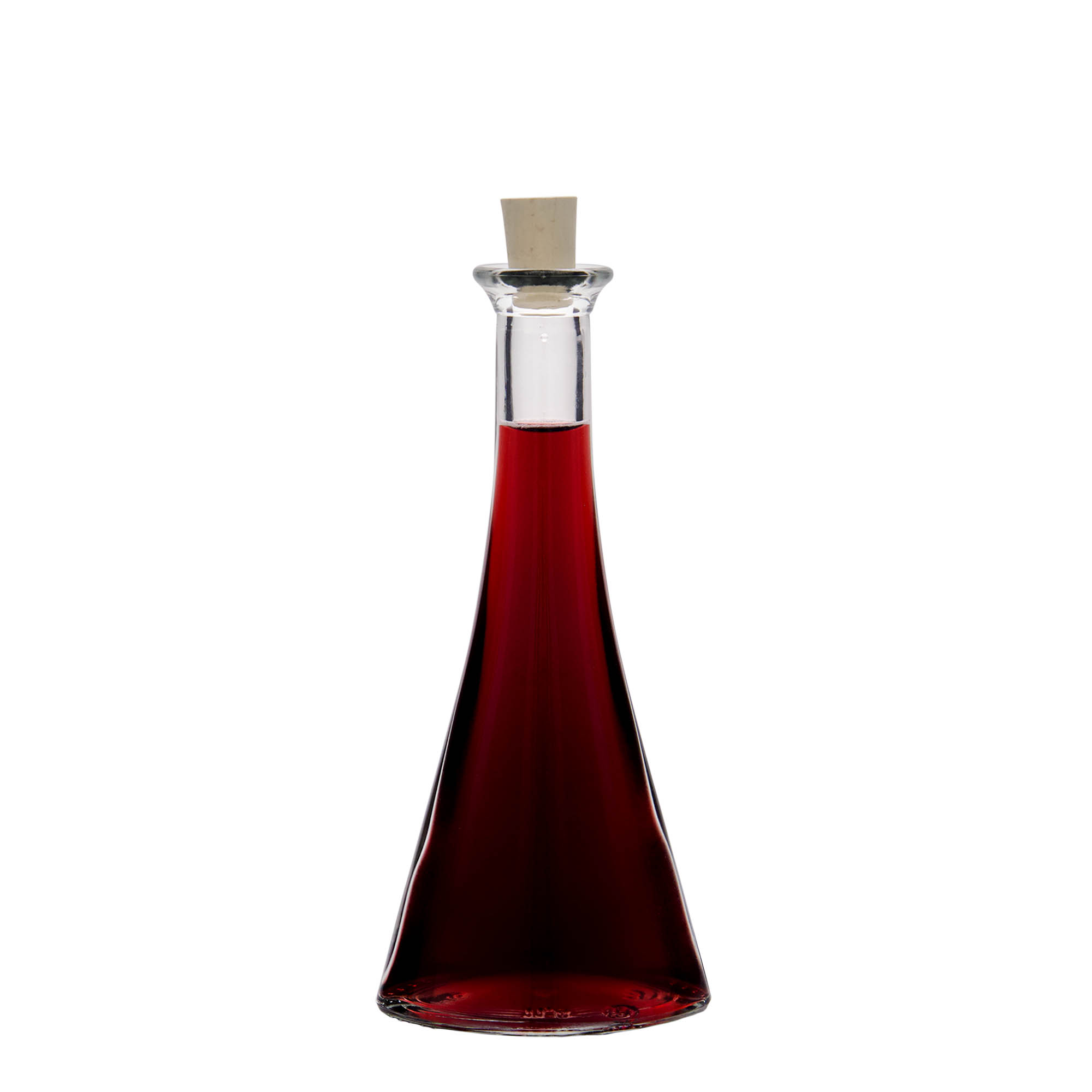100 ml lasipullo ”Veronica”, puolipyöreä, suuaukko: korkki