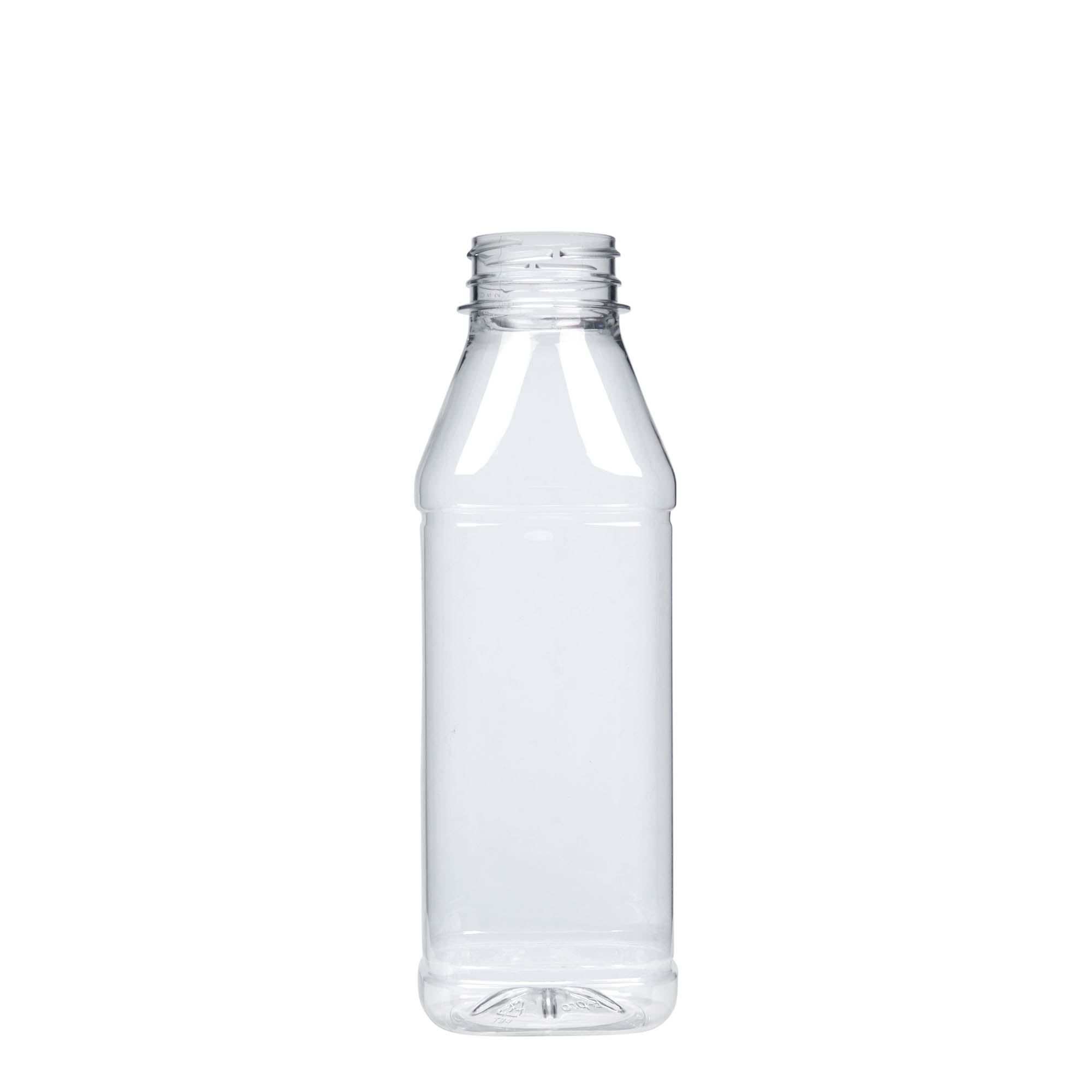 500 ml PET-pullo 'Milk and Juice Carré', neliömäinen, muovia, suuaukko: 38 mm 500 ml PET-pullo 'Milk and Juice Carré', neliömäinen, muovia, suuaukko: 38 mm