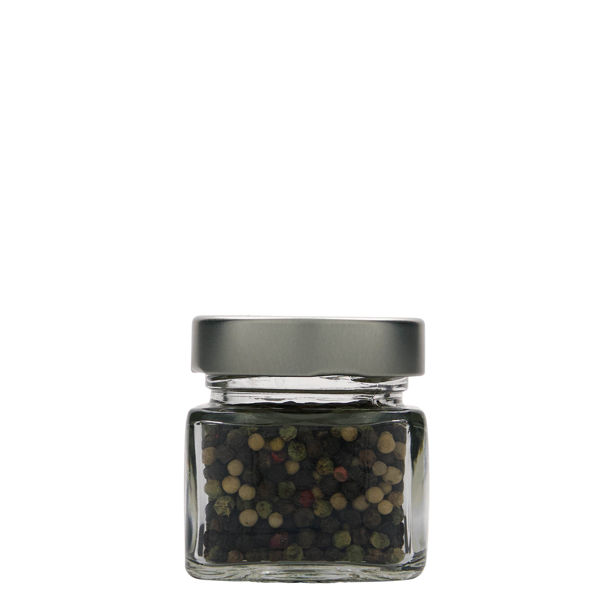 106 ml neliönmuotoinen lasi 'Ikarus', suuaukko: Deep-Twist-Off (DTO 58)