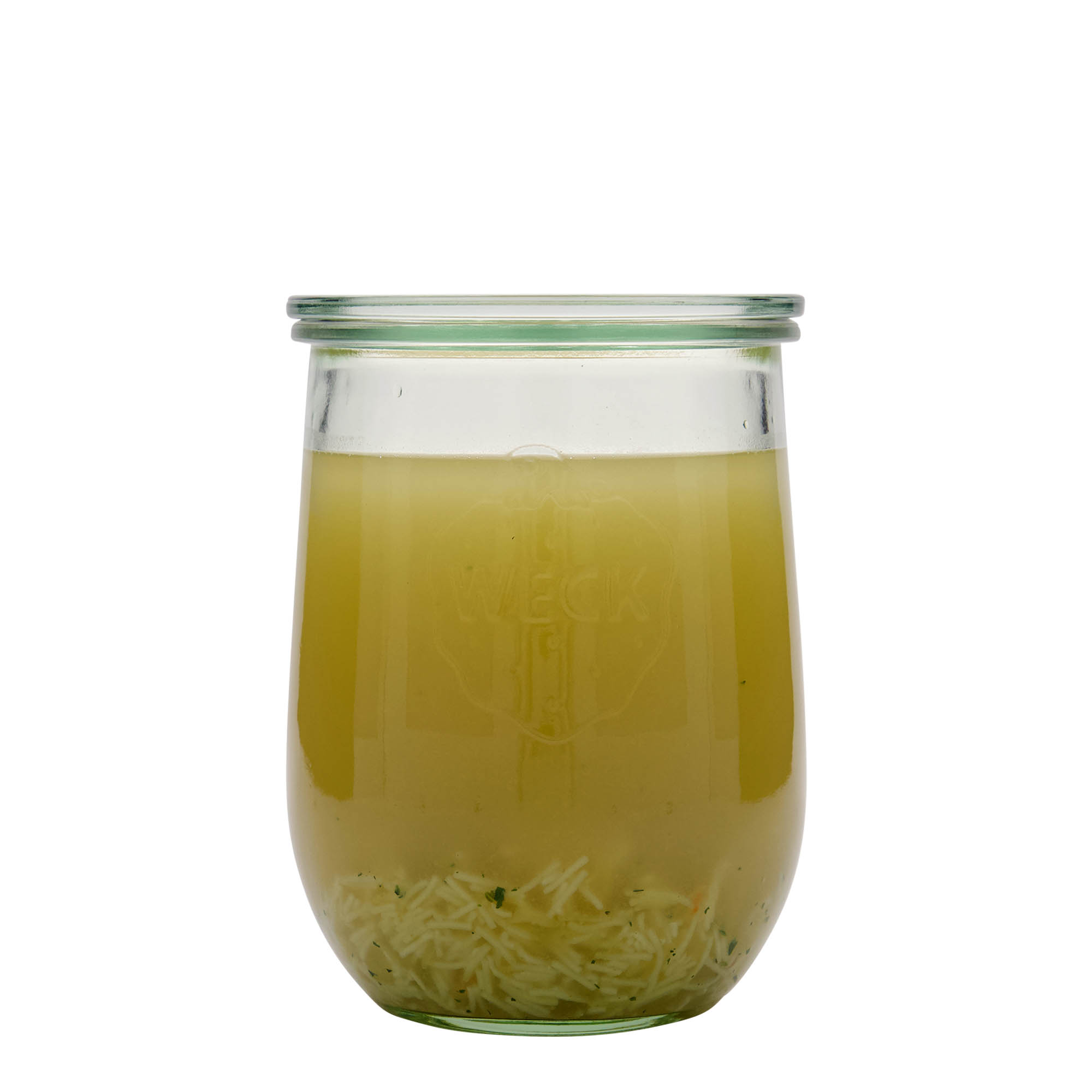 1.050 ml WECK-tulppalasi #, suuaukko: pyöreä reuna 1.050 ml WECK-tulppalasi #, suuaukko: pyöreä reuna