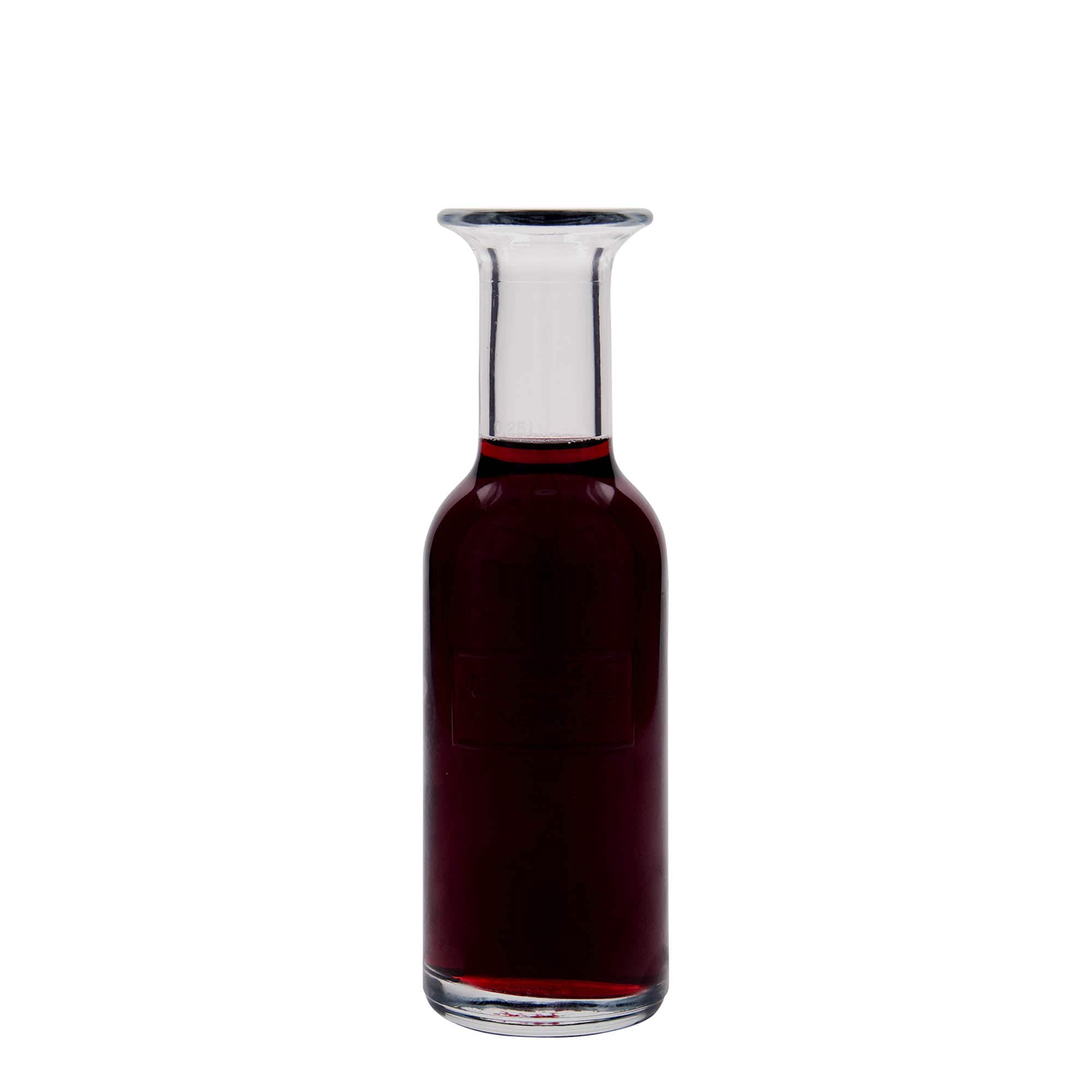 250 ml lasipullo 'Optima Fine Wine', suuaukko: korkki