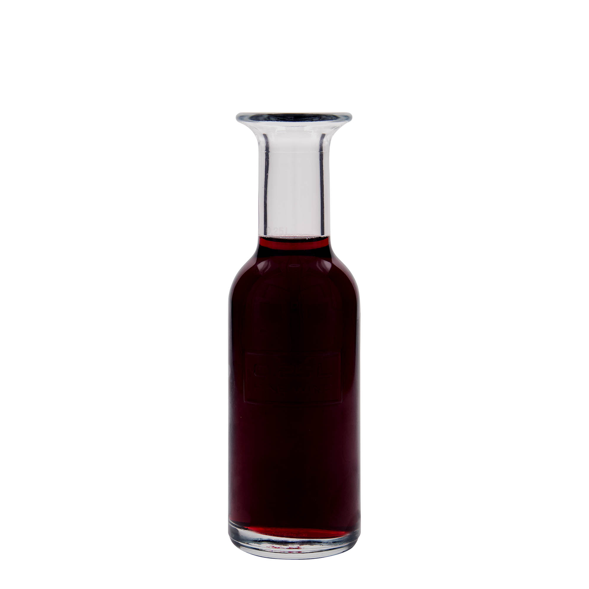 250 ml lasipullo 'Optima Fine Wine', suuaukko: korkki 250 ml lasipullo 'Optima Fine Wine', suuaukko: korkki