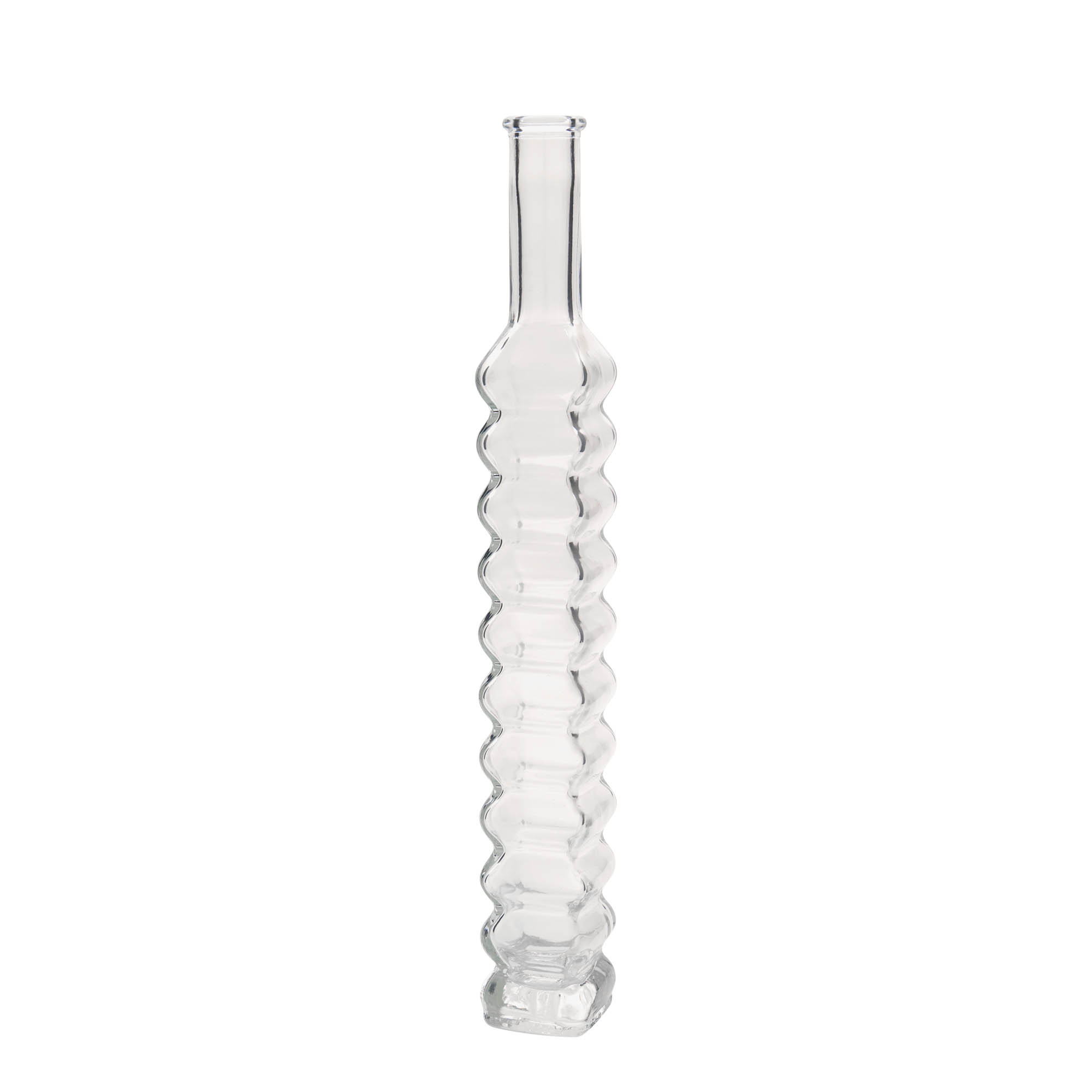 200 ml lasipullo 'Roma', neliö, suu: korkki