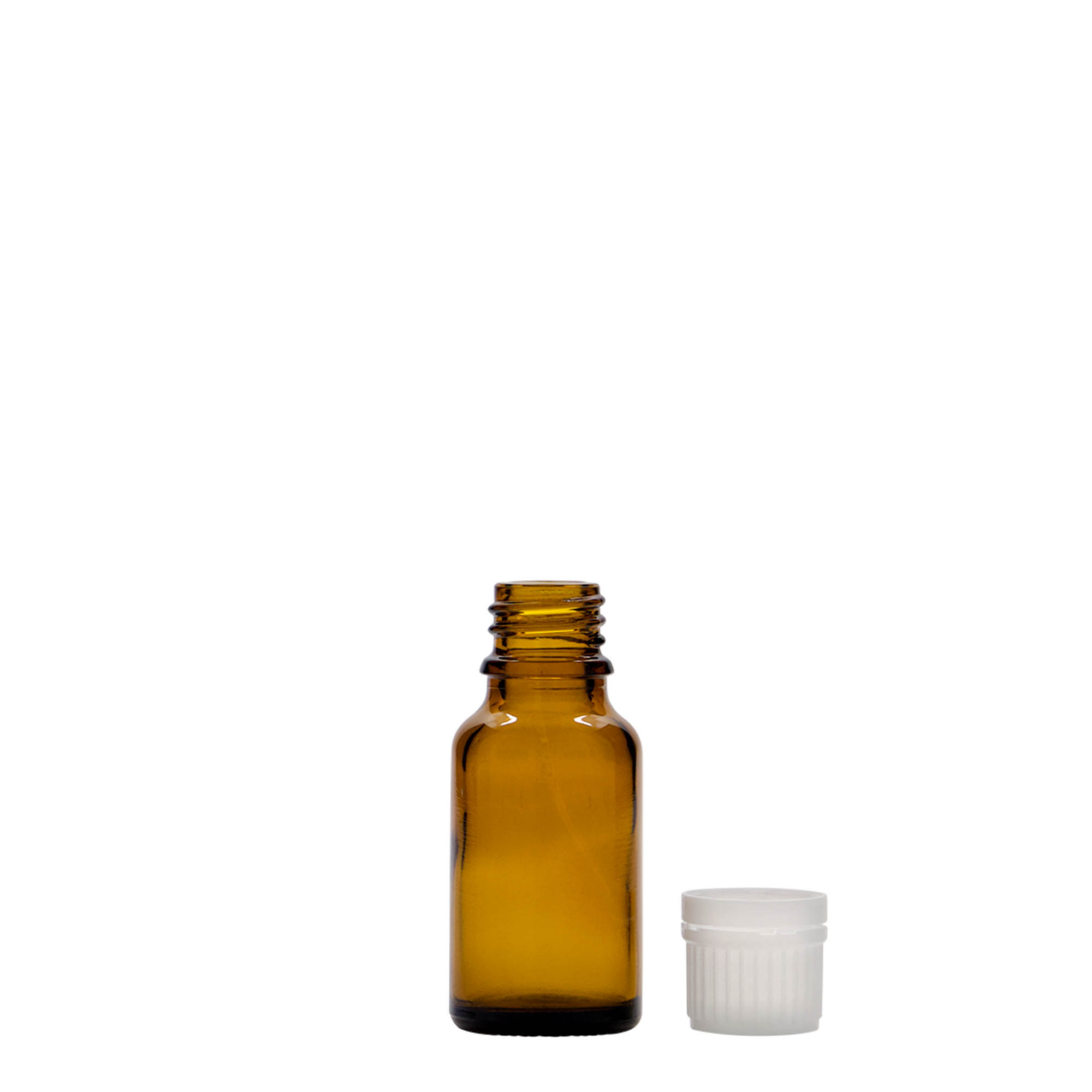 15 ml lääkepullo, lasia, ruskea, suuaukko: DIN 18