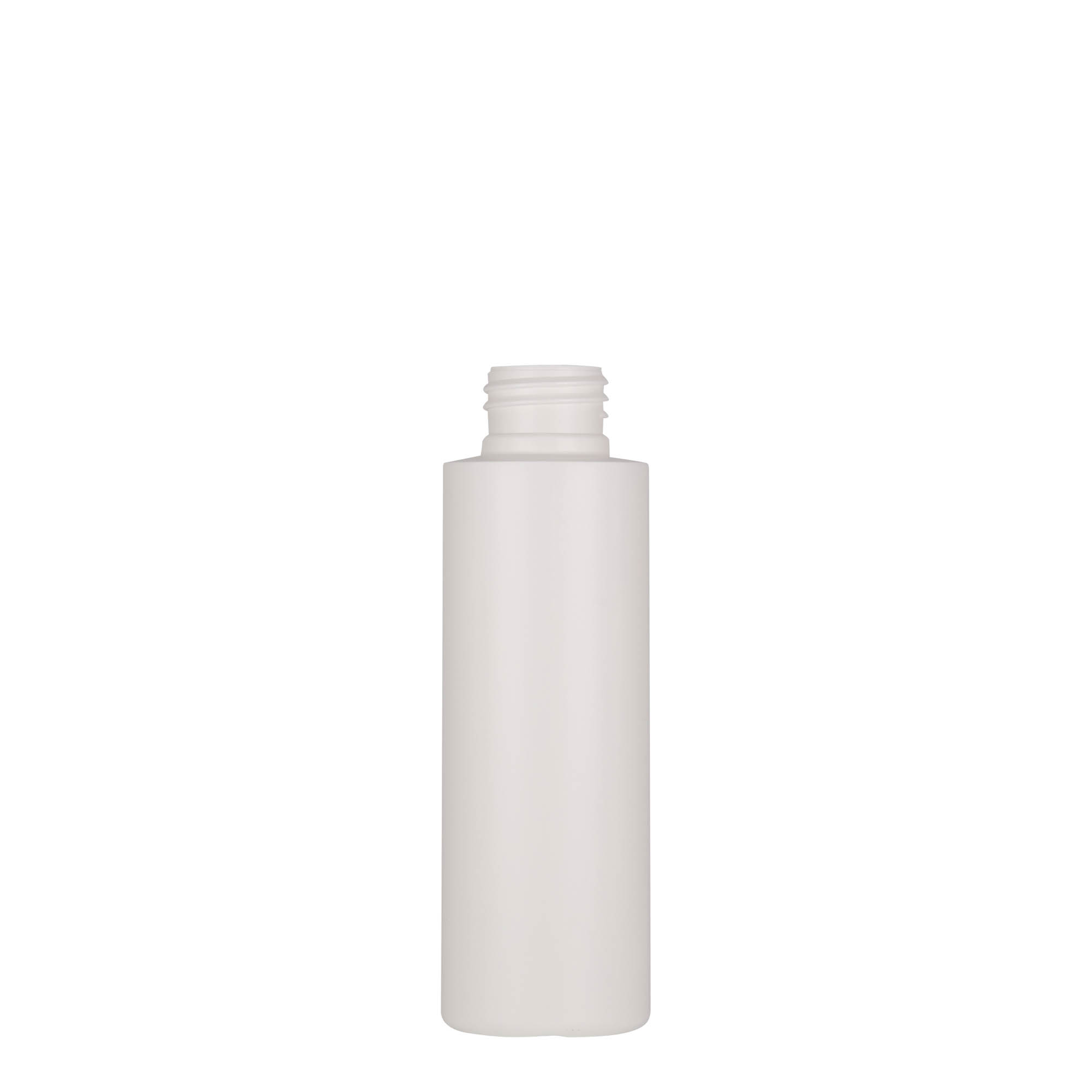 100 ml muovipullo 'Pipe', vihreä HDPE, valkoinen, suuaukko: 24/410