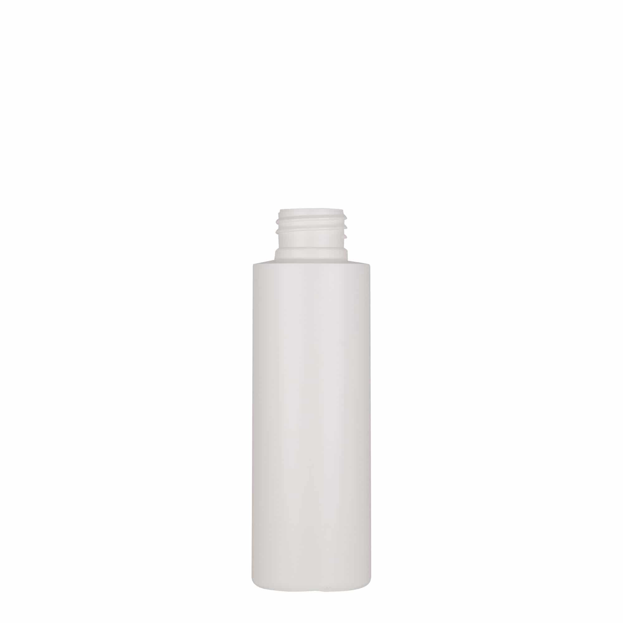 100 ml muovipullo 'Pipe', vihreä HDPE, valkoinen, suuaukko: 24/410