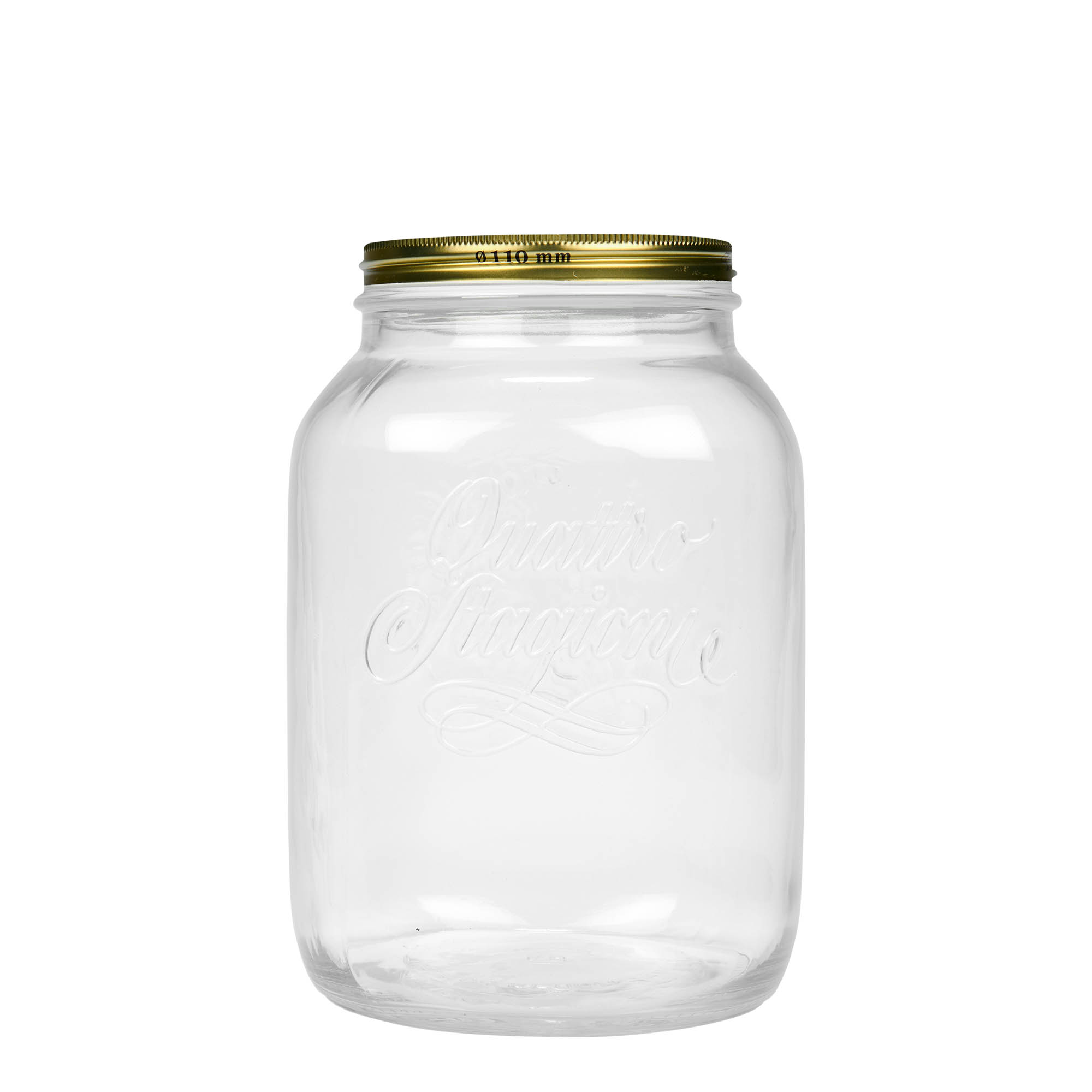 3 000 ml lasi 'Quattro Stagioni', suuaukko: kierrekorkki 3 000 ml lasi 'Quattro Stagioni', suuaukko: kierrekorkki