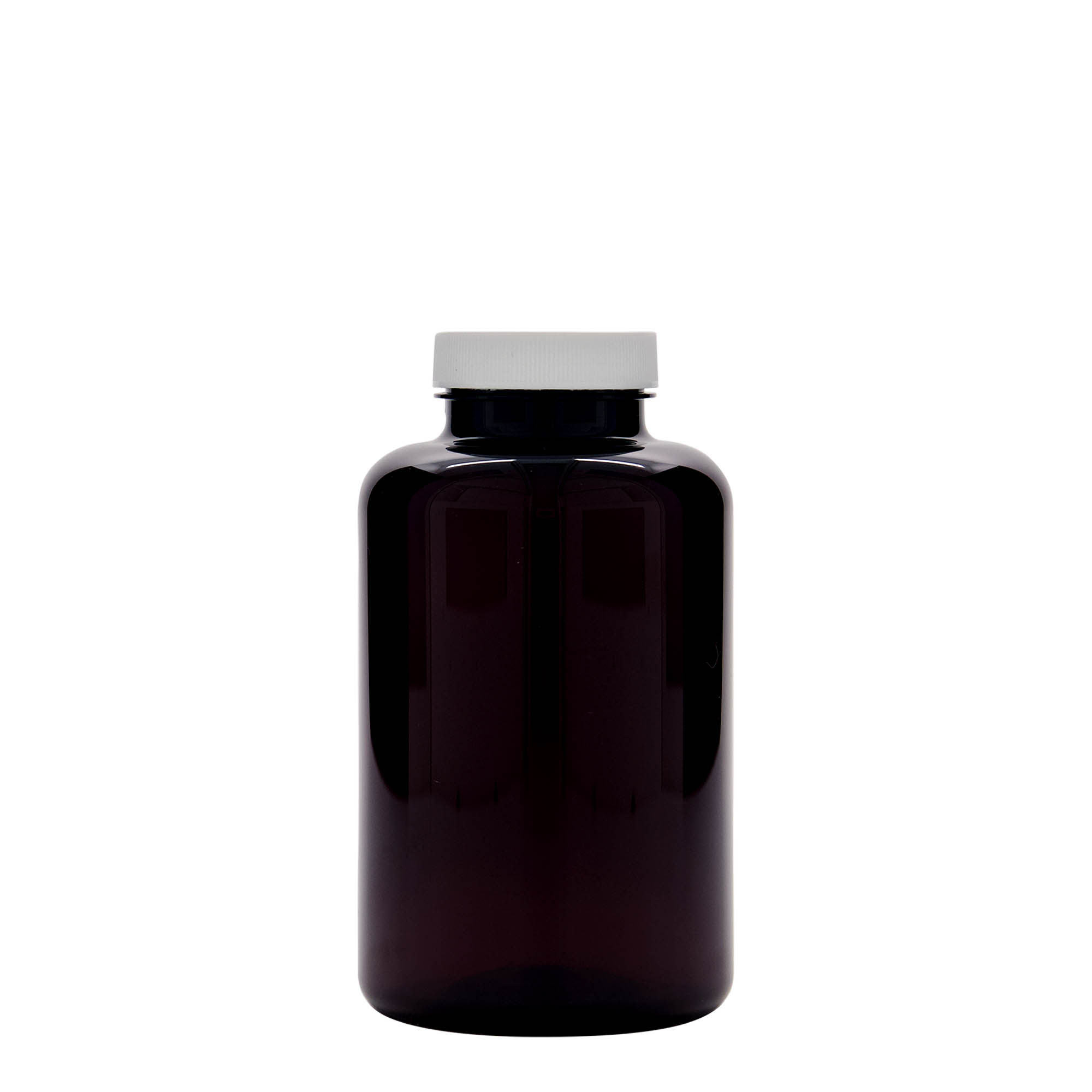 500 ml PET-pullo, muovia, ruskea, suuaukko: 45/400