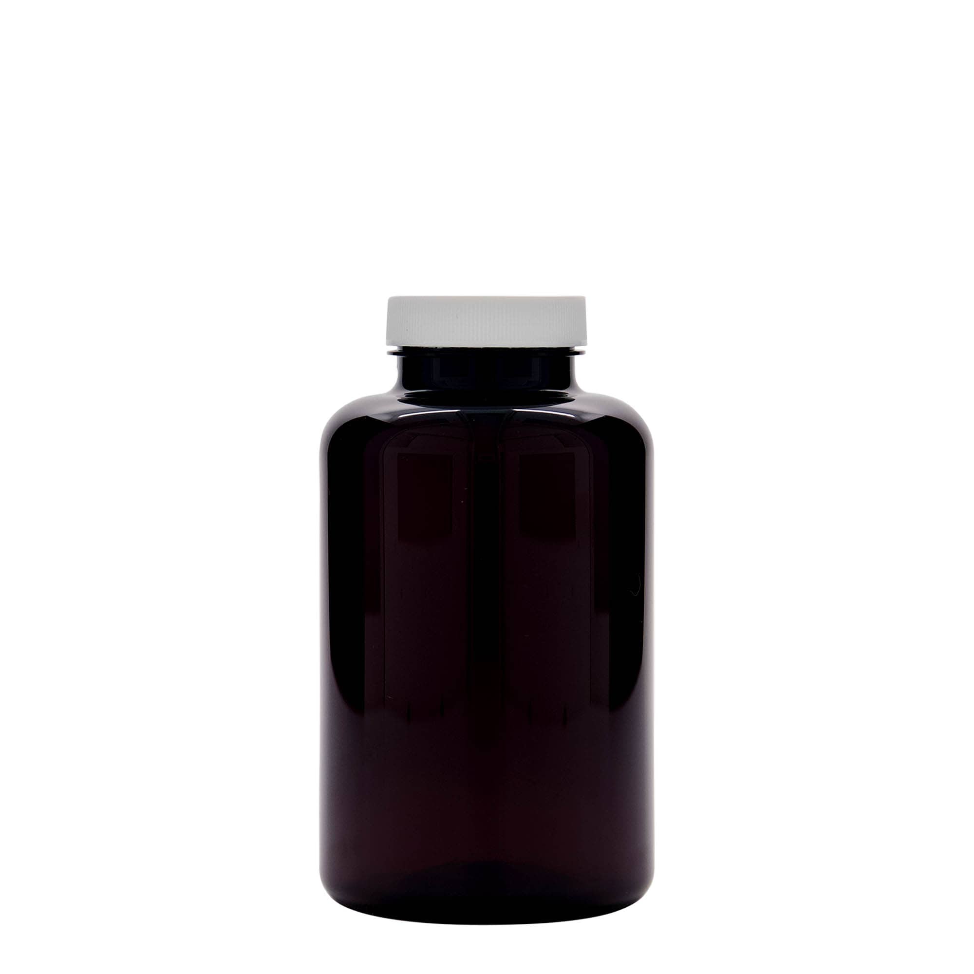 500 ml PET-pullo, muovia, ruskea, suuaukko: 45/400