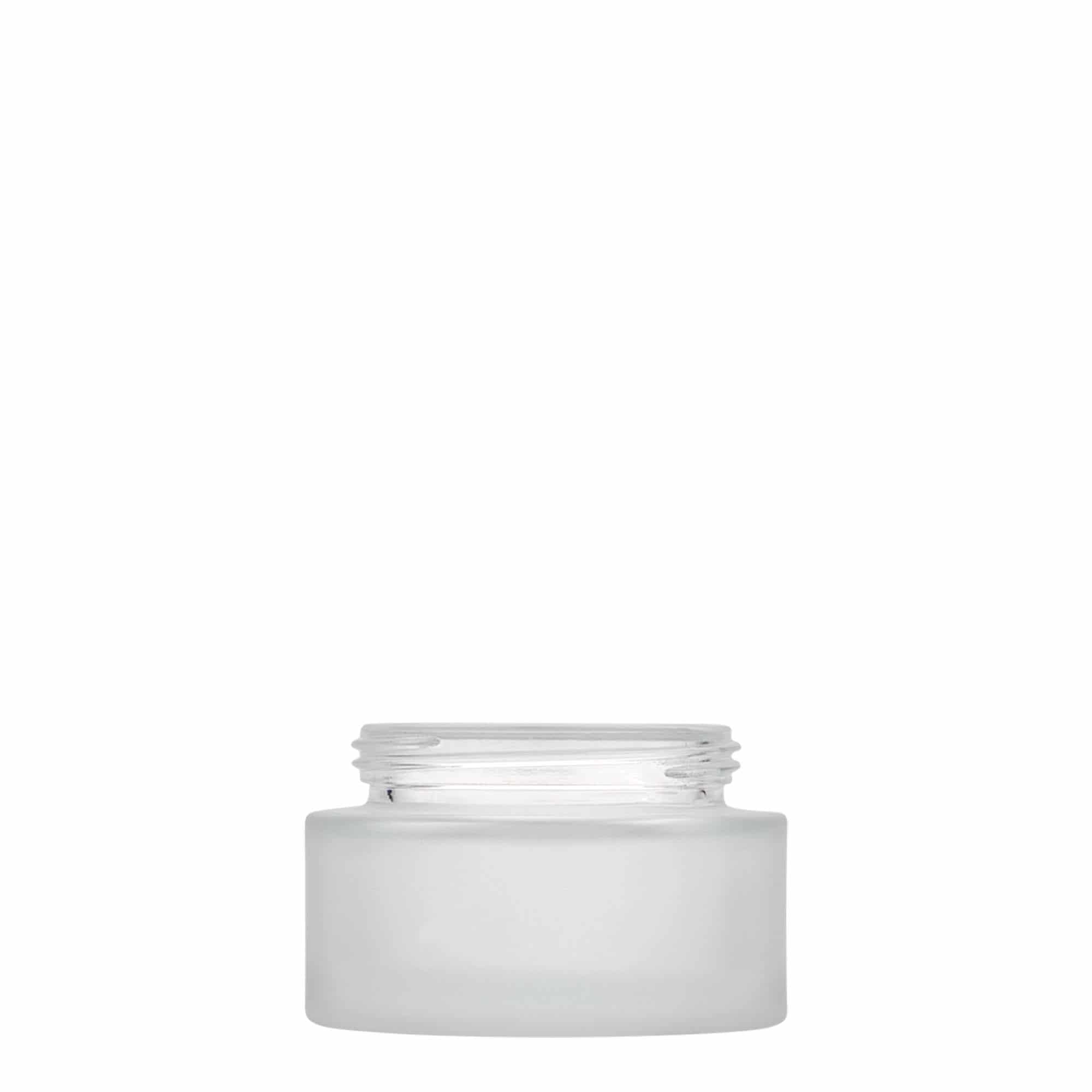 50 ml rasia 'Platin Edition', lasi, huurrettu, suu: Kierrekorkki 50 ml rasia 'Platin Edition', lasi, huurrettu, suu: Kierrekorkki