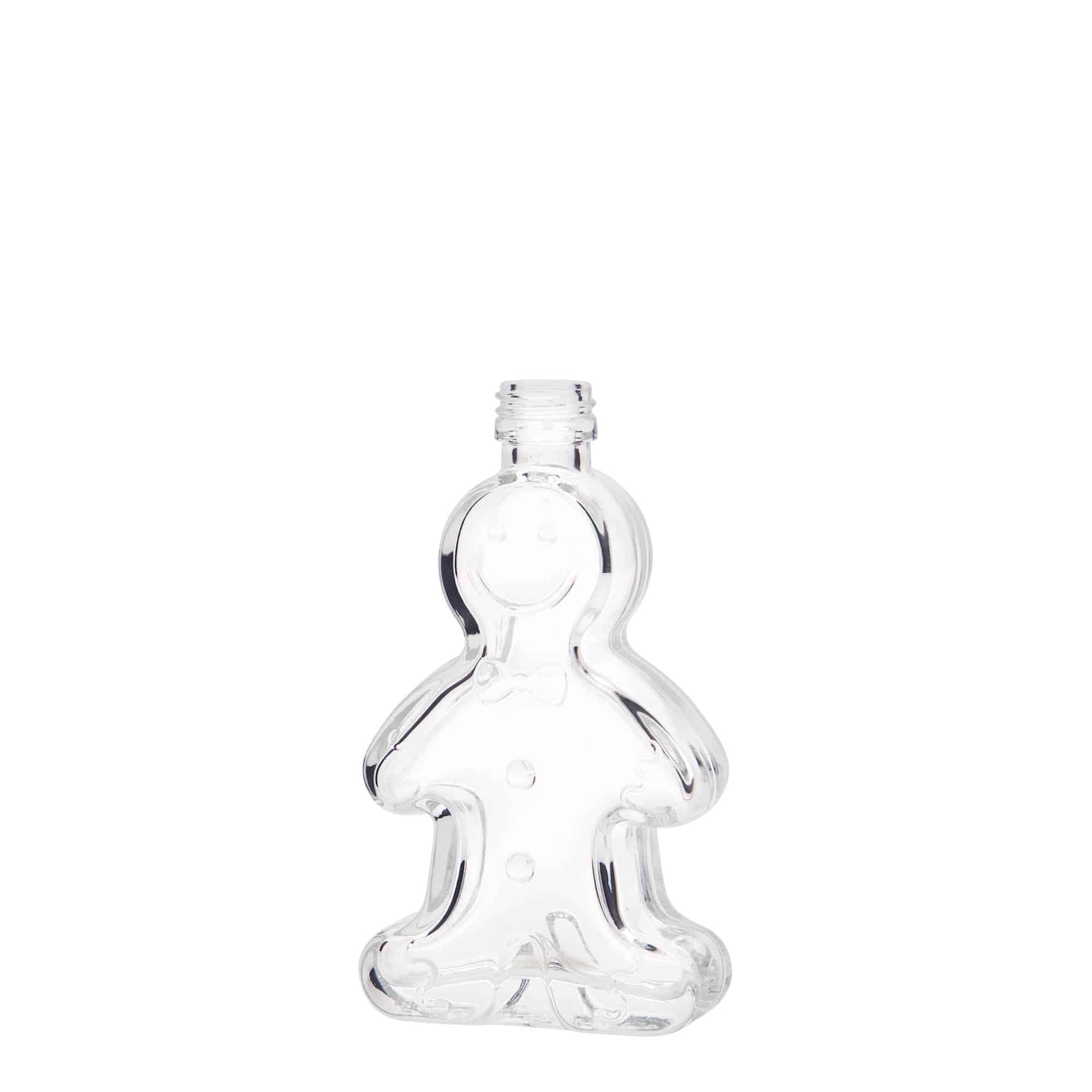 50 ml lasipullo 'Lebkuchenmann', suuaukko: PP 18