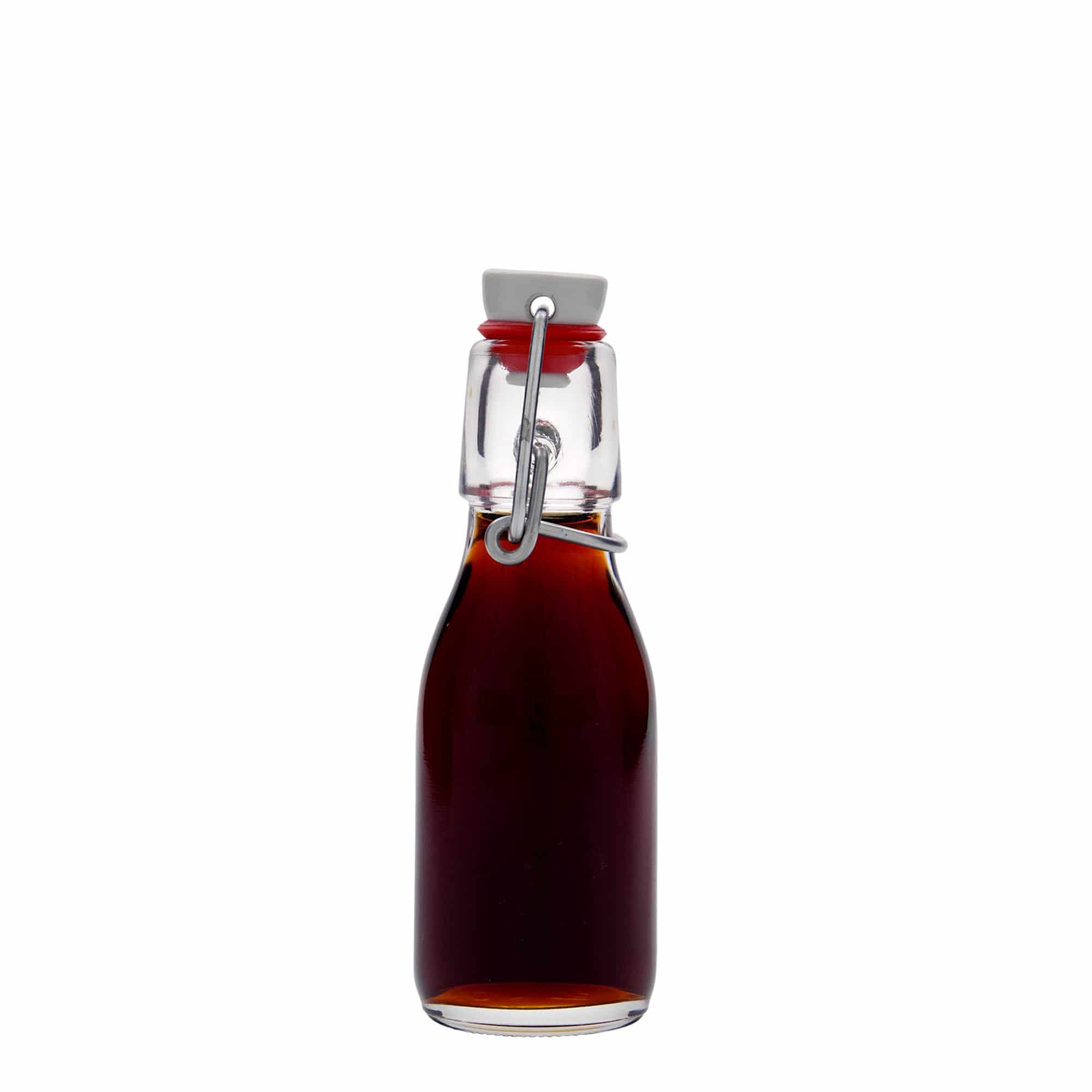 100 ml lasipullo 'Paul', suuaukko: kahvalukko