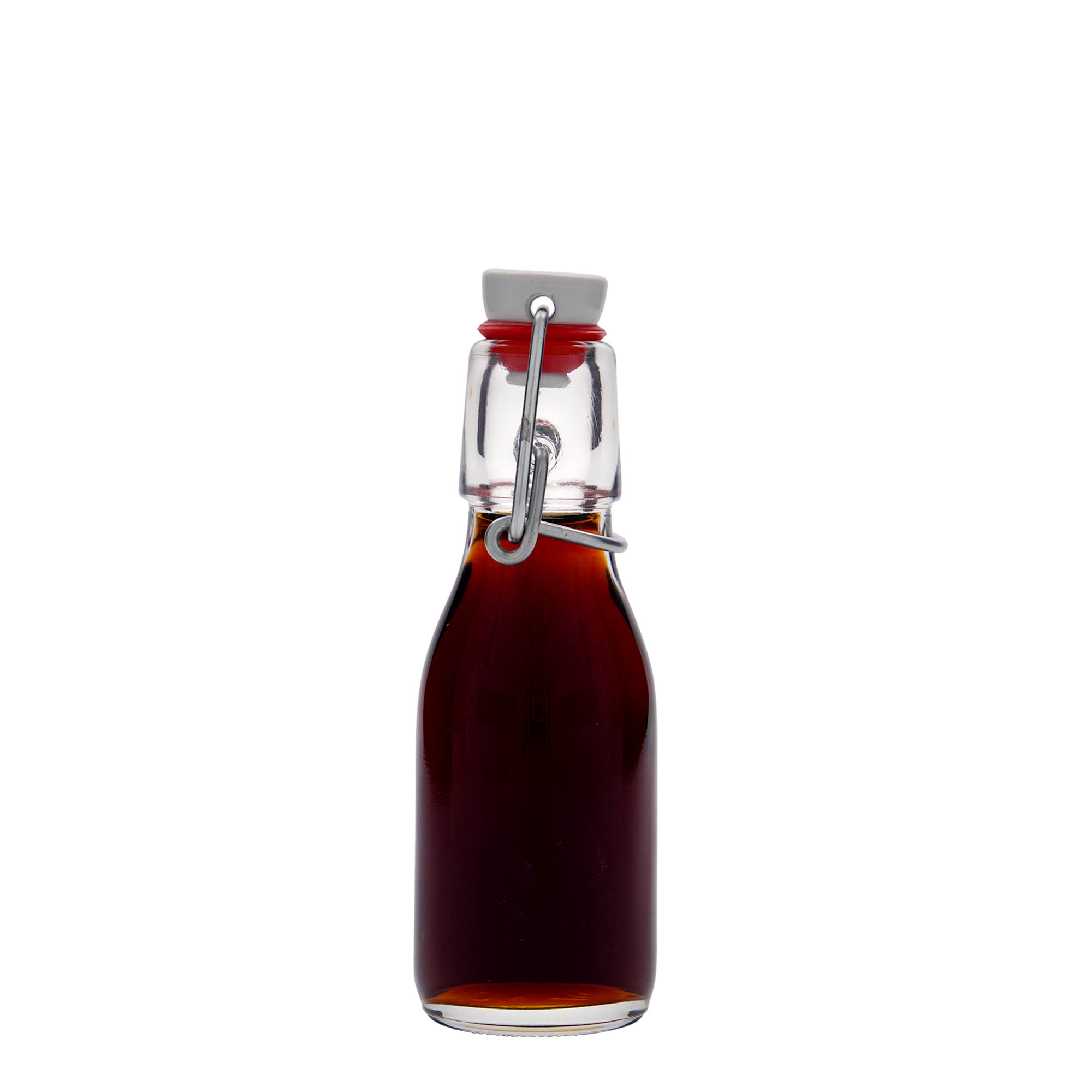 100 ml lasipullo 'Paul', suuaukko: kahvalukko