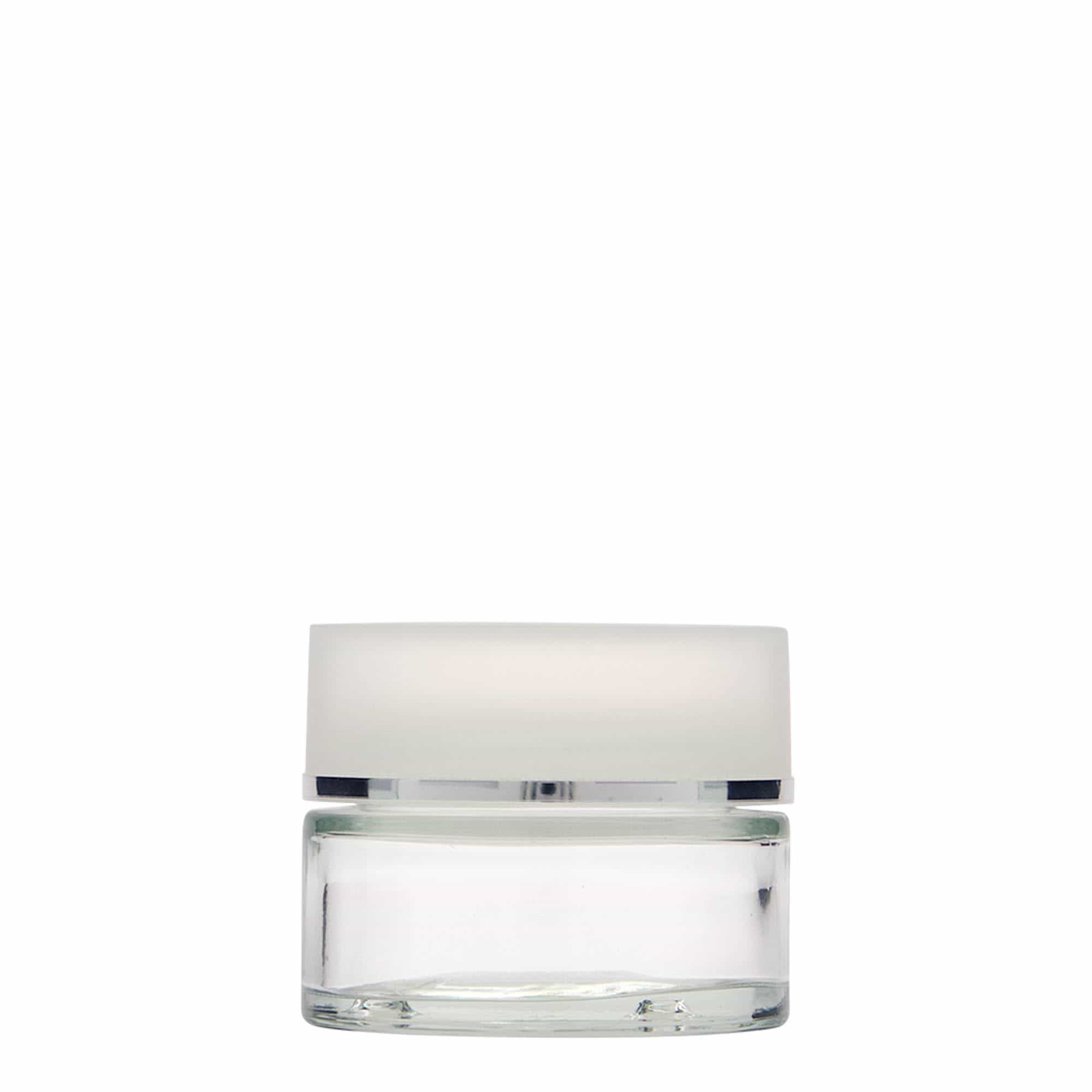 50 ml purkki 'Clear Edition', lasia, suuaukko: ruuvikorkki