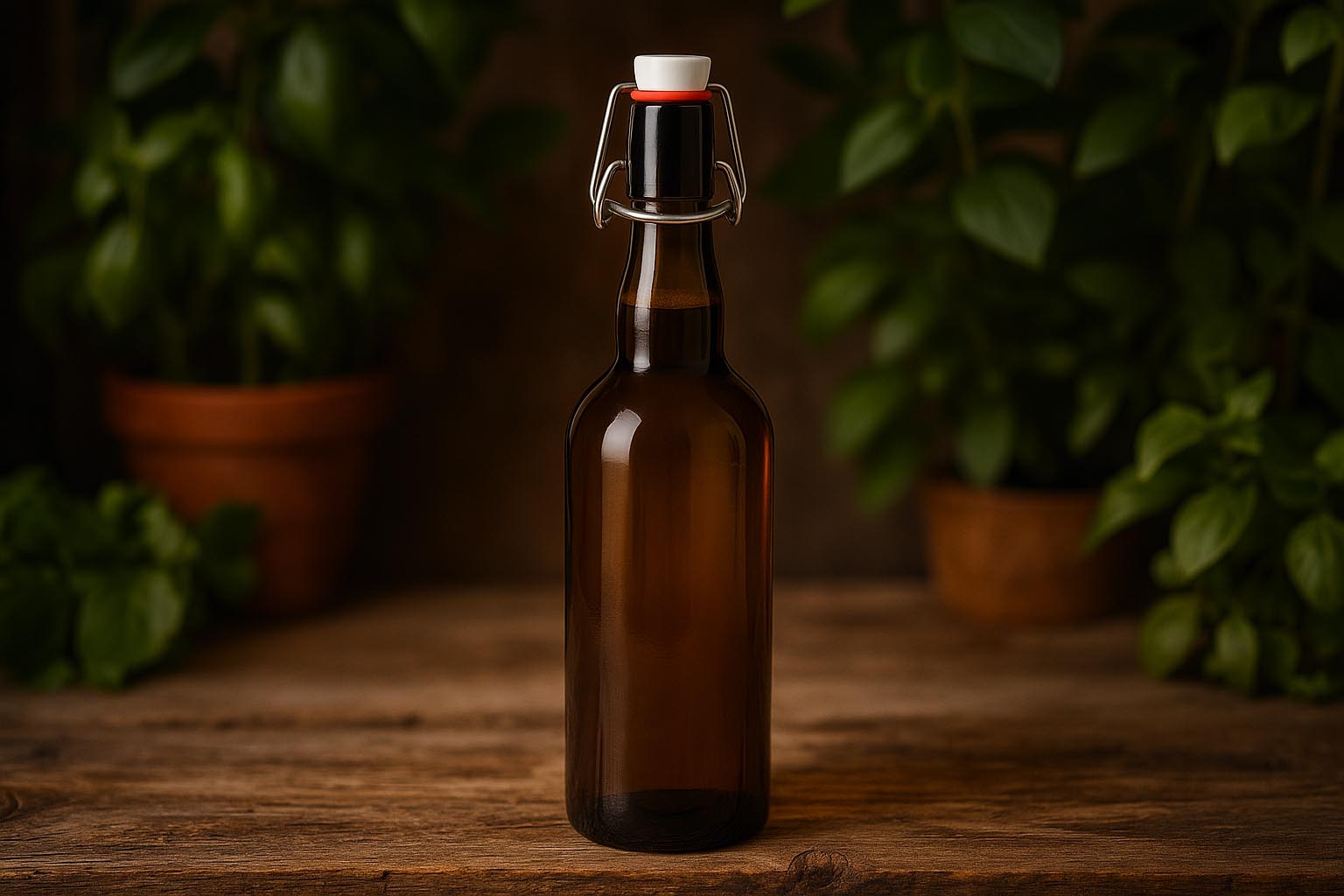 750 ml olutpullo Belgia, lasi, suuaukon suljin: lukittava sanka 750 ml olutpullo Belgia, lasi, suuaukon suljin: lukittava sanka