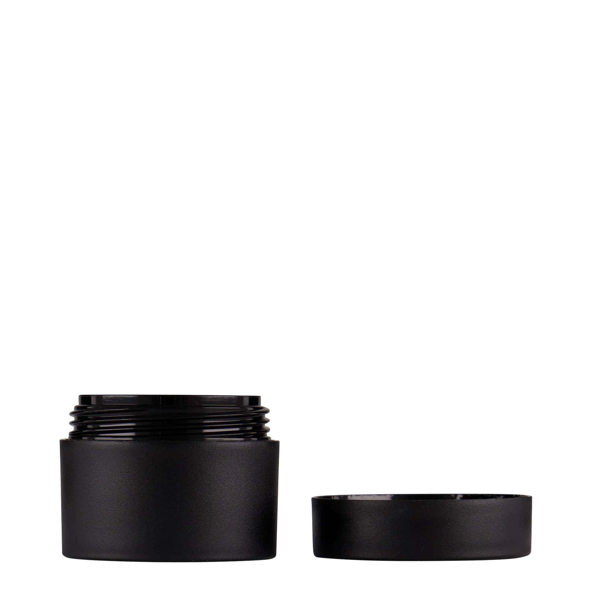 15 ml muovipurkki ”Antonella”, PP, musta, suuaukko: ruuvikorkki