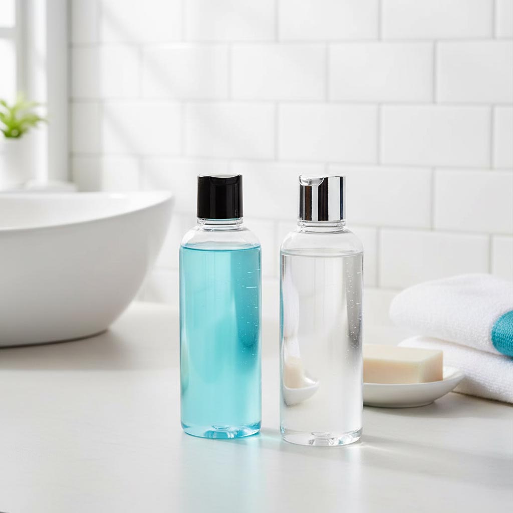 Ruuvikorkki Disc Top, PP-muovi, musta, suulle: 24/410