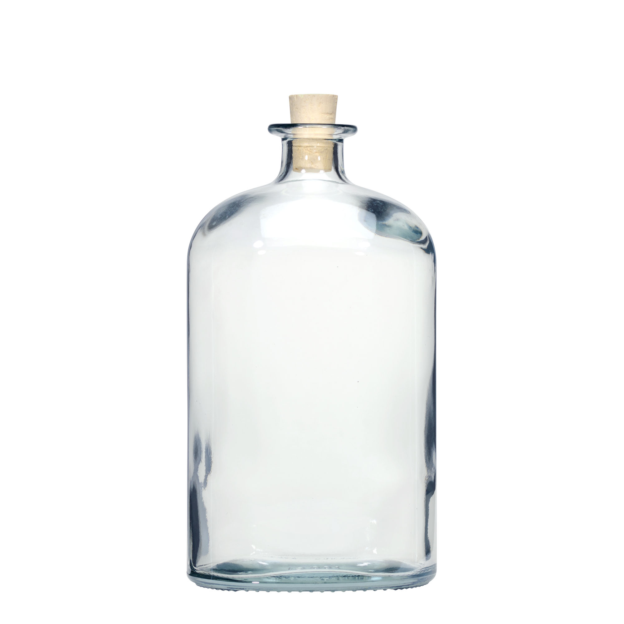 1 000 ml lasipullo 'Dundee', ovaali, suuaukko: korkki 1 000 ml lasipullo 'Dundee', ovaali, suuaukko: korkki