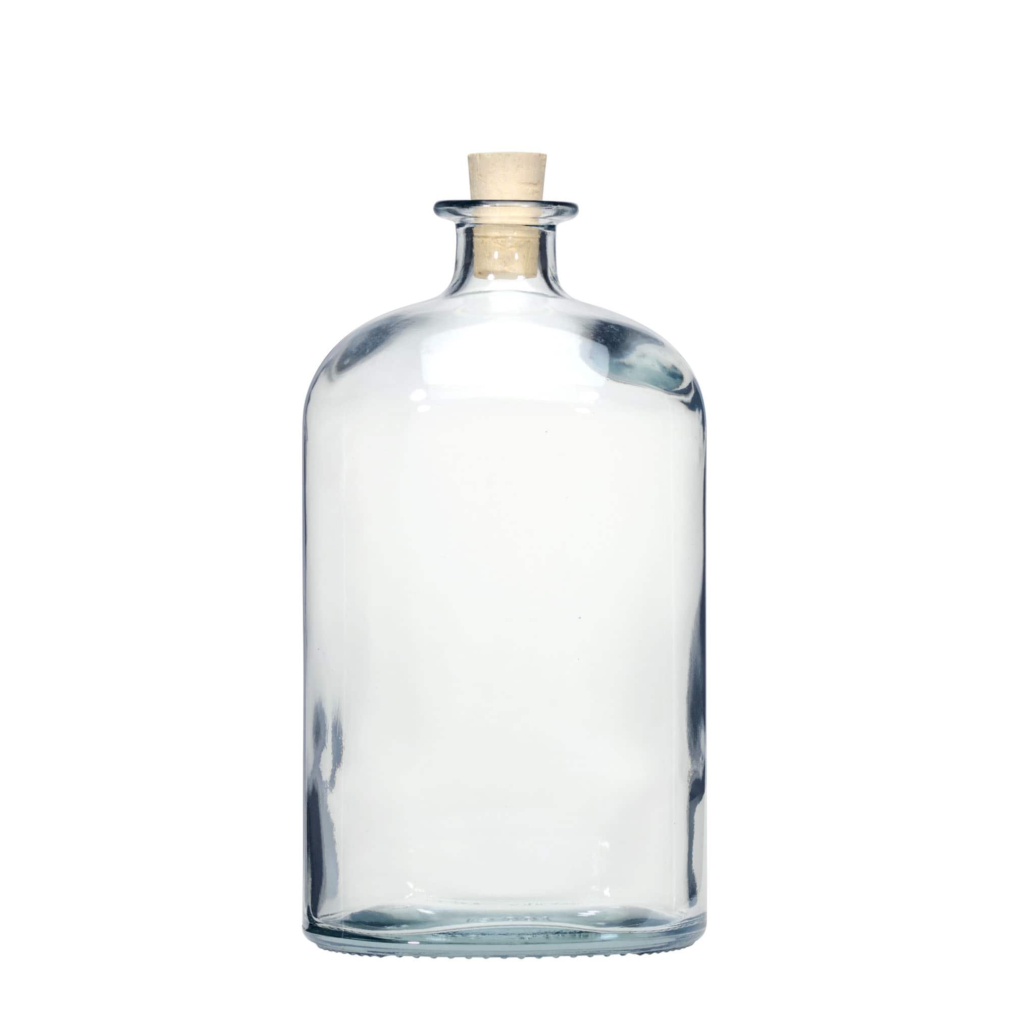 1 000 ml lasipullo 'Dundee', ovaali, suuaukko: korkki