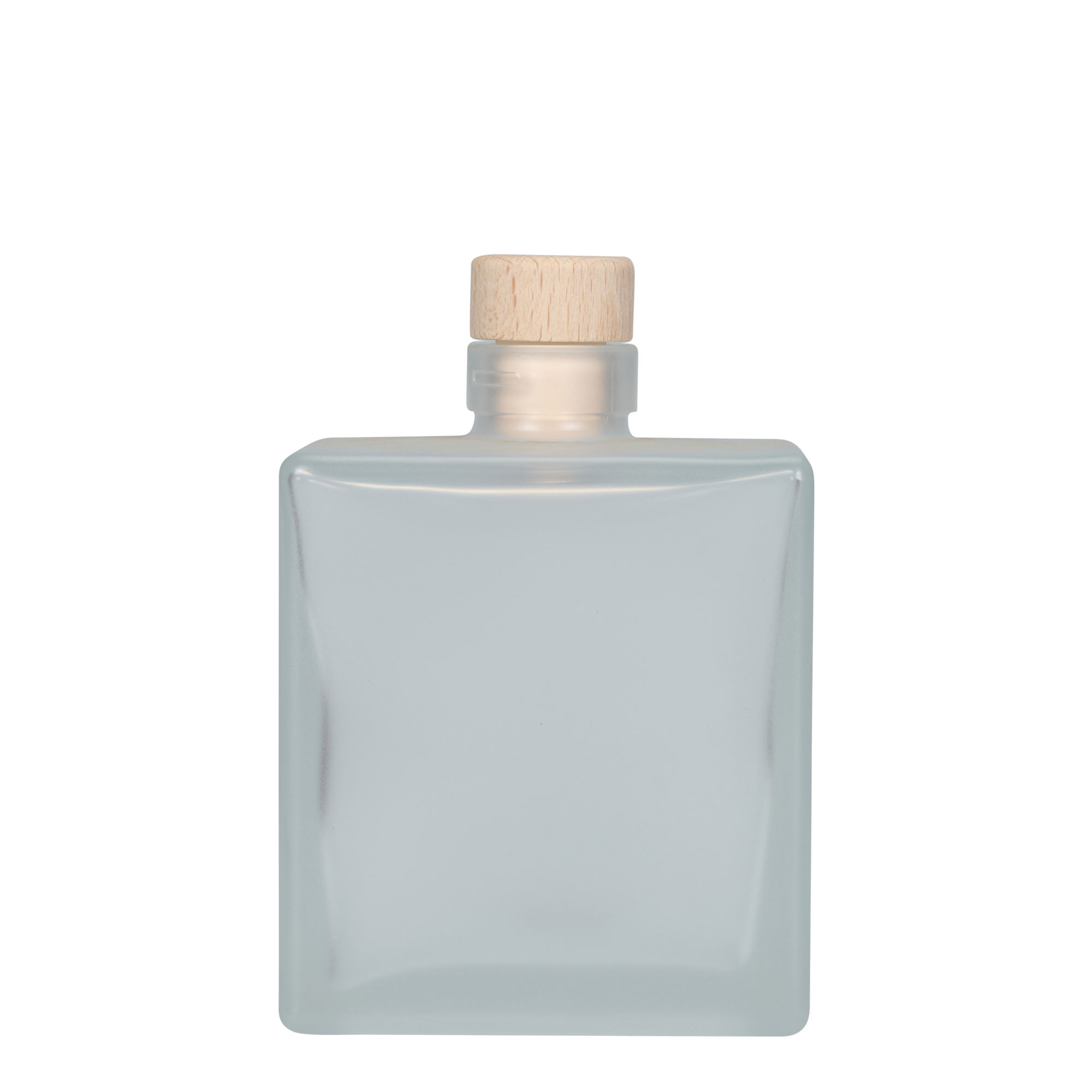 500 ml lasipullo 'Cube', neliömäinen, jäähdytetty, suuaukko: korkki