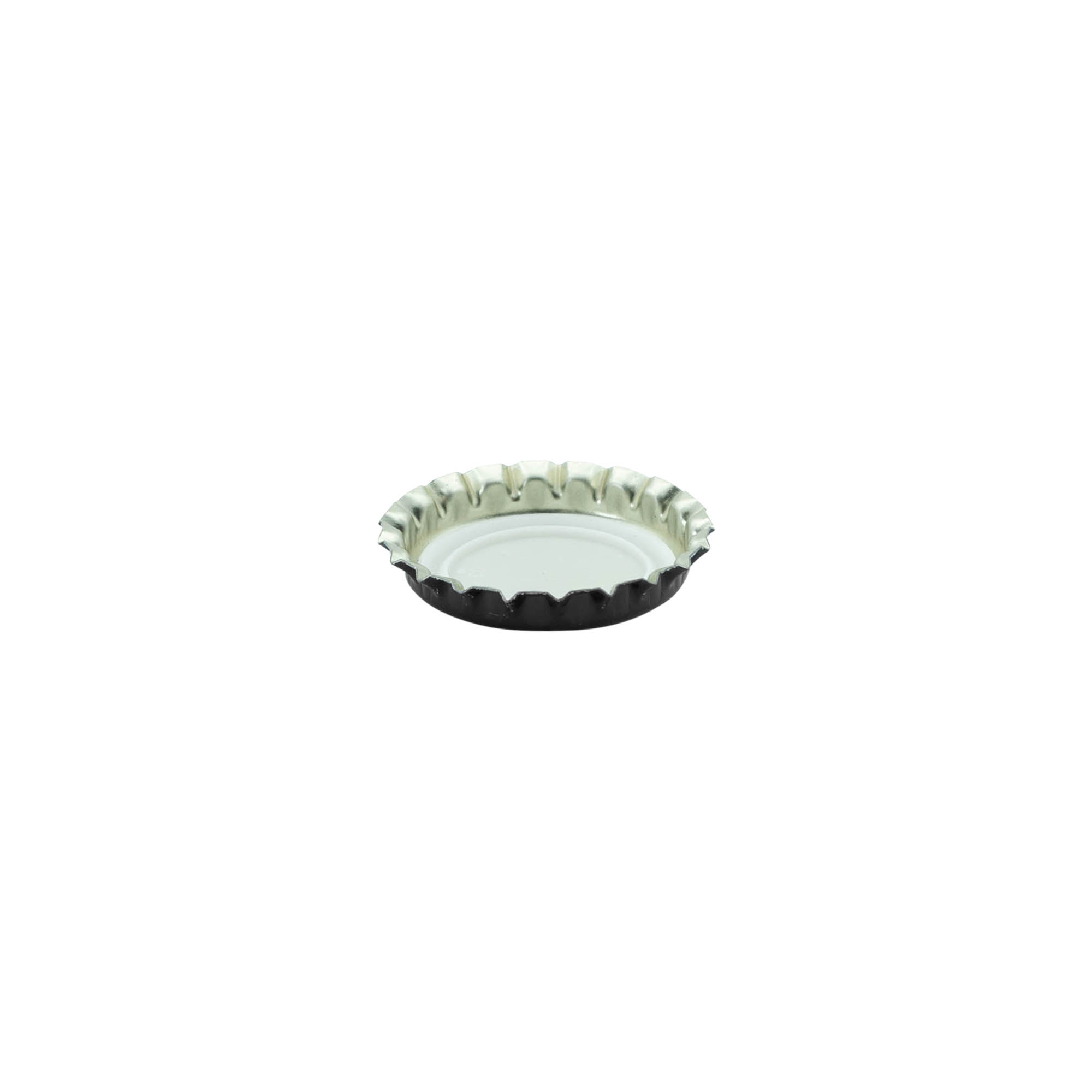 Pullonkorkki 26 mm, metalli, musta Pullonkorkki 26 mm, metalli, musta