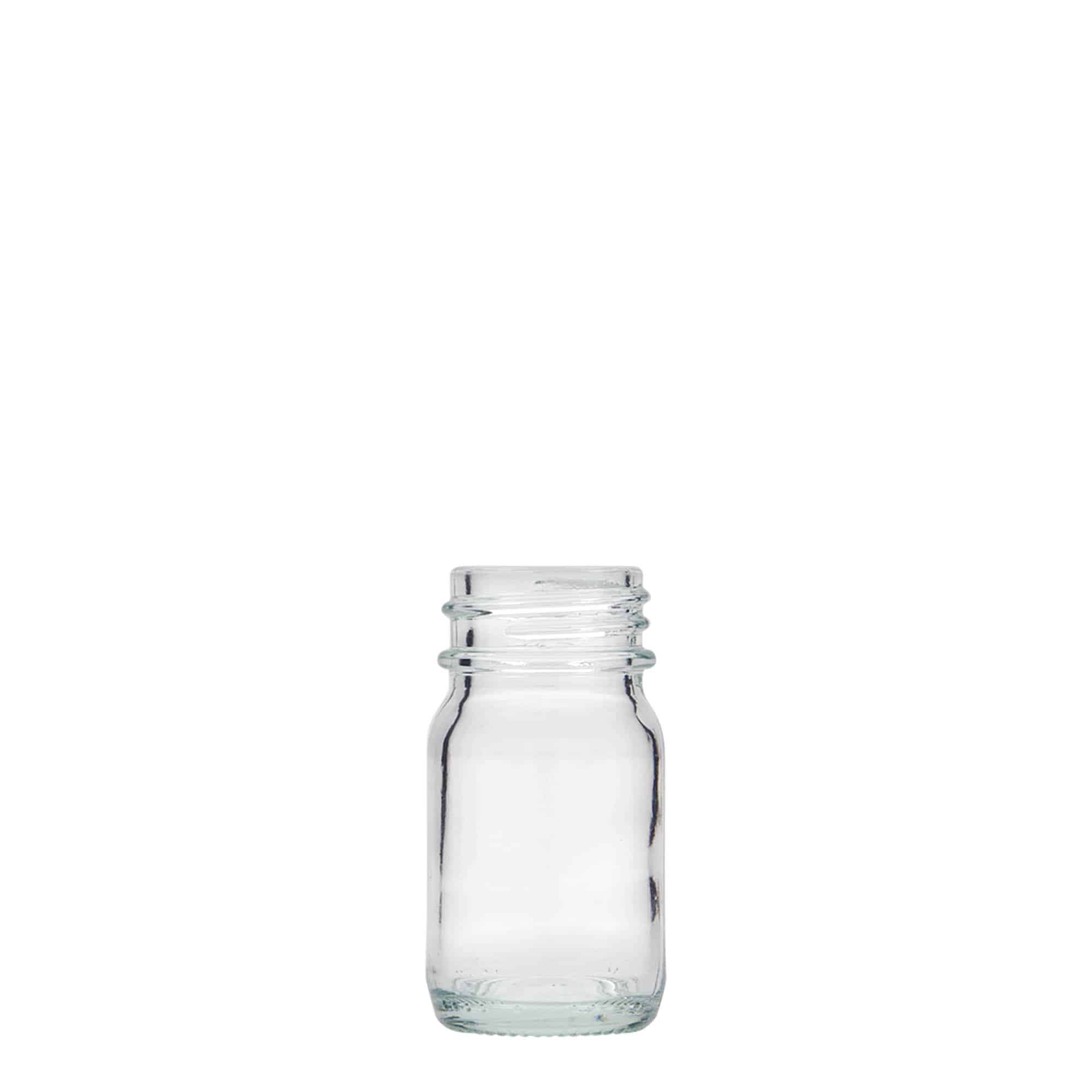 30 ml leveäkaul. lasipurkki, suu: DIN 32 30 ml leveäkaul. lasipurkki, suu: DIN 32