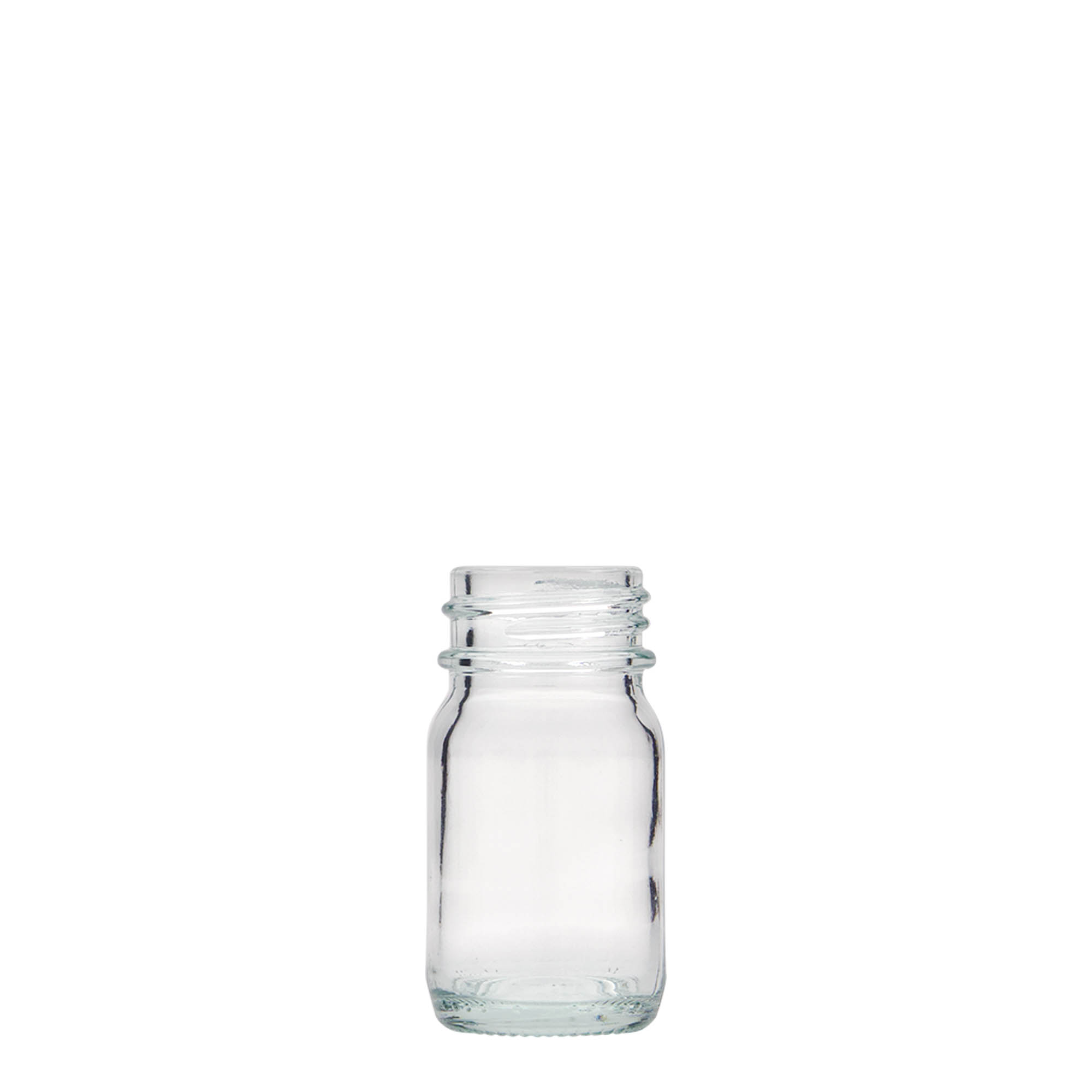 30 ml leveäkaulainen pullo, suuaukko: DIN 32