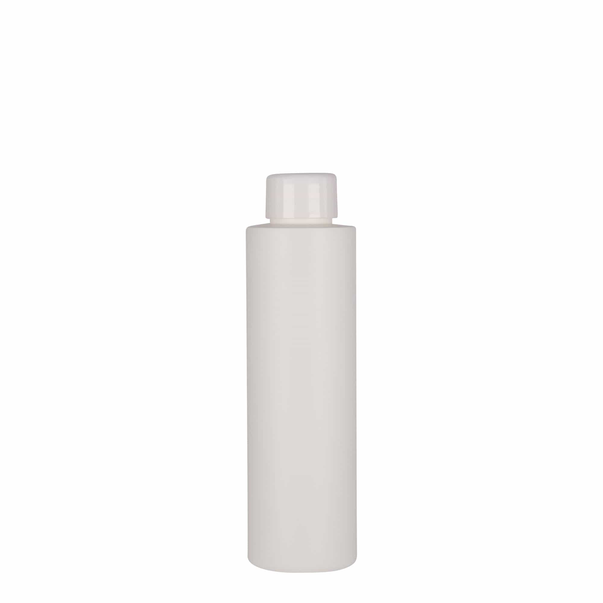150 ml muovipullo 'Pipe', HDPE, valkoinen, suuaukko: 24/410