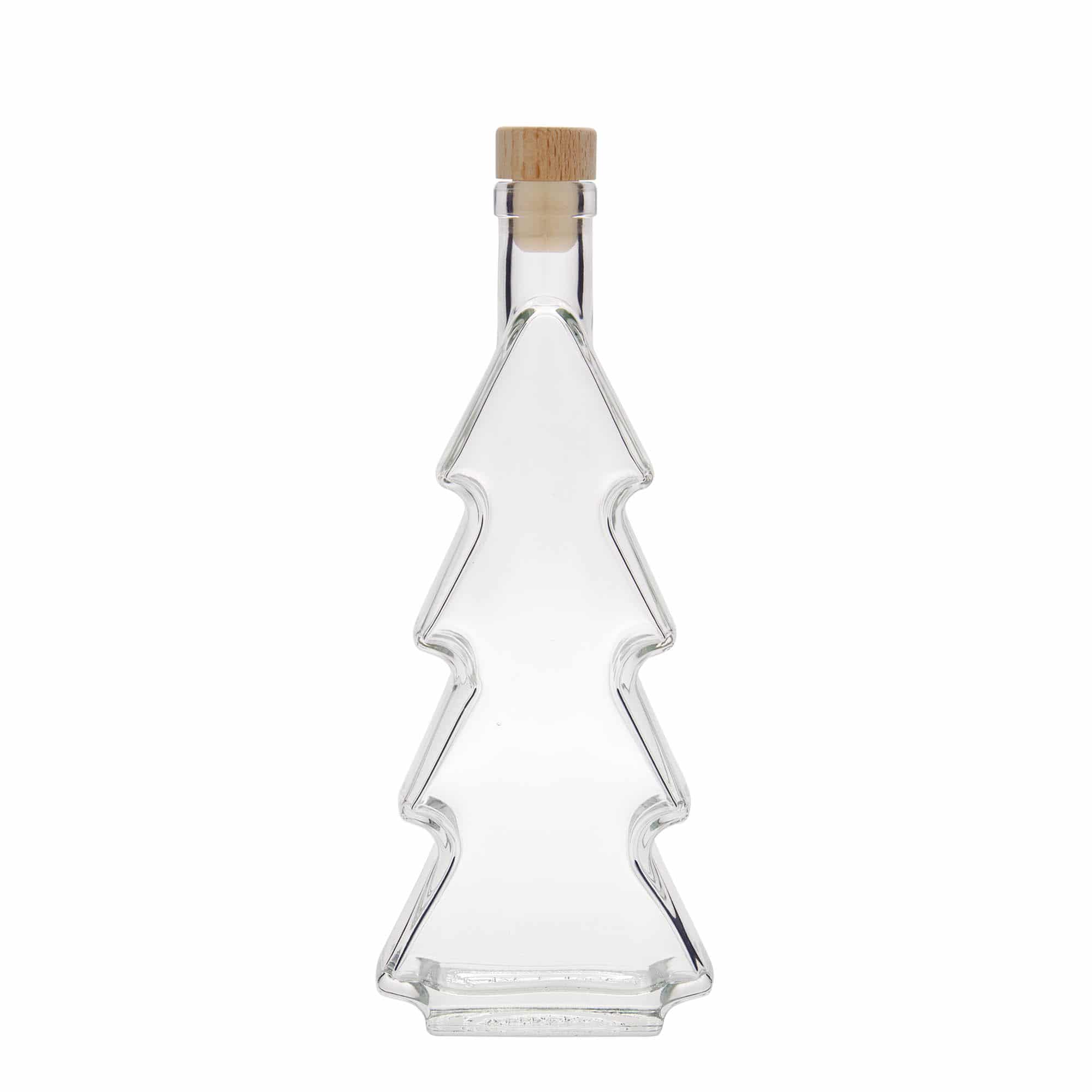 350 ml lasipullo 'Joulukuusi', suu: korkki