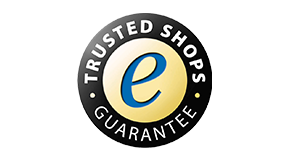 Trusted Shops -logo Värillinen Trusted Shops -logo valkoisella pohjalla
