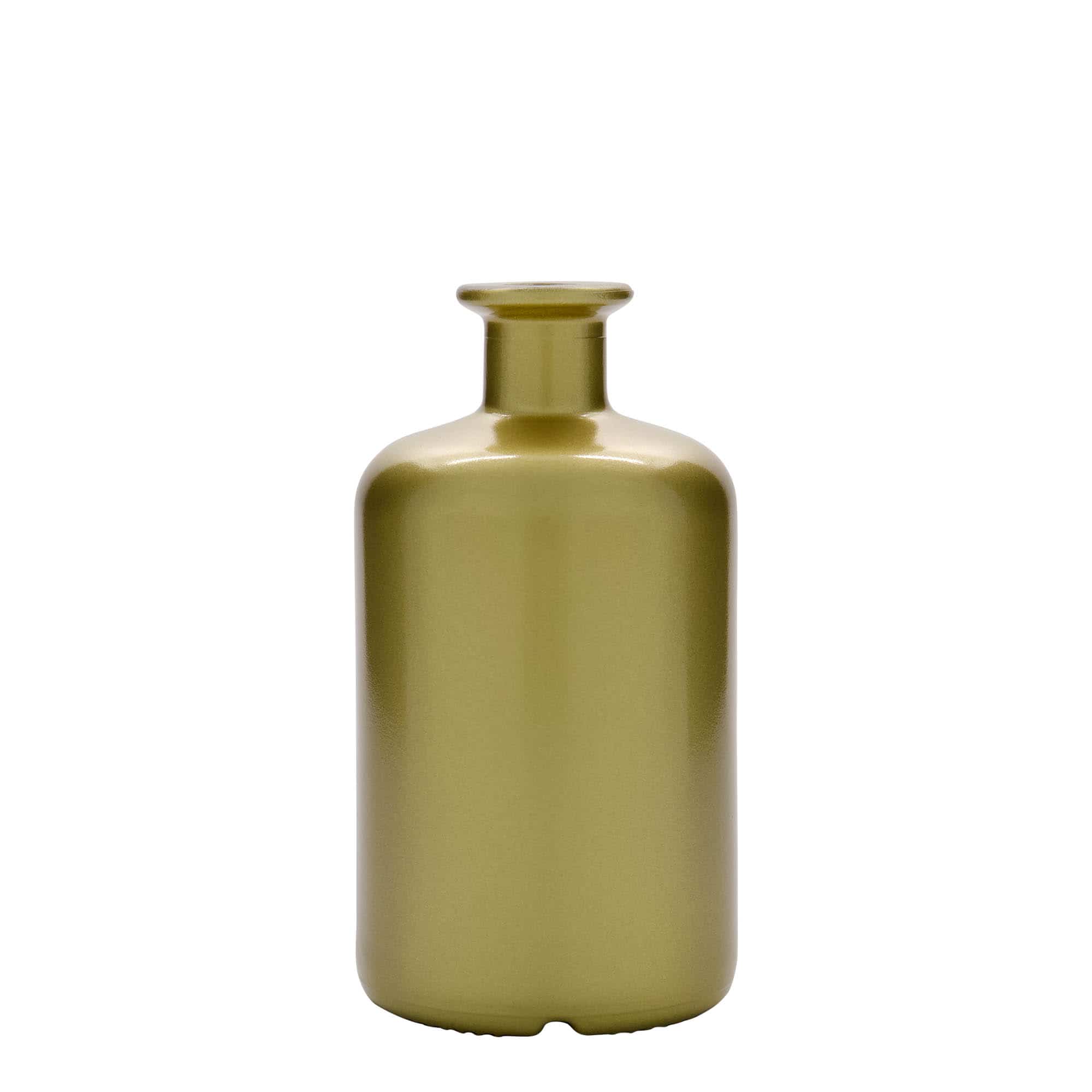 500 ml apteekkarin lasipullo, kulta, suu: korkki 500 ml apteekkarin lasipullo, kulta, suu: korkki