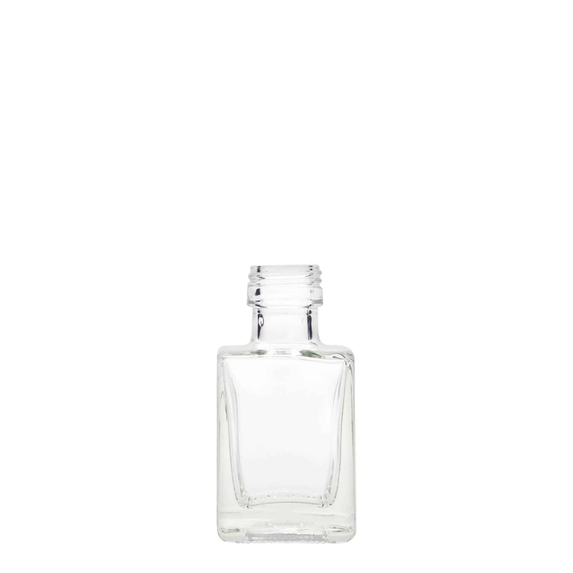 50 ml lasipullo 'Cube', neliö, suu: PP 24 50 ml lasipullo 'Cube', neliö, suu: PP 24