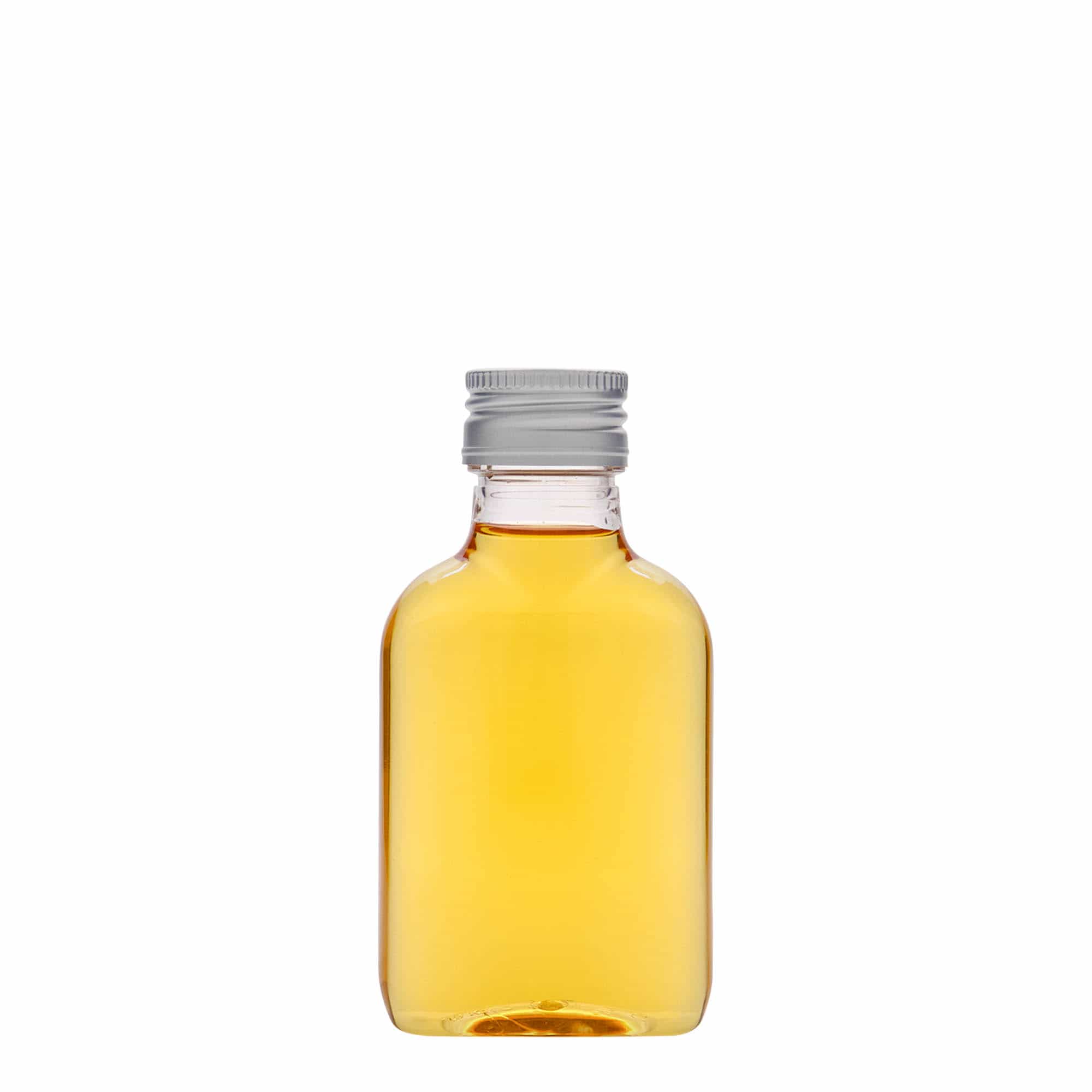 100 ml taskumatti, soikea, PET-muovi, suu: PP 28