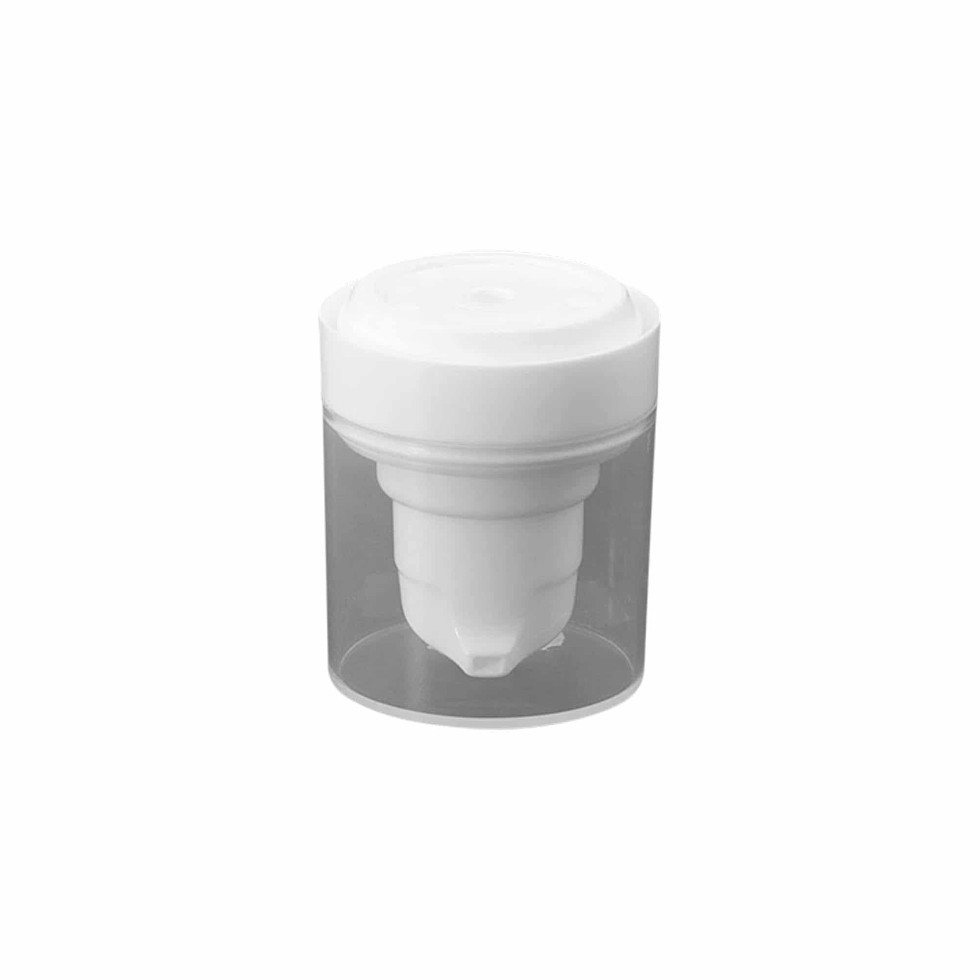 Airless Dispenser -pumppupää'Micro', PP-muovi, valk.