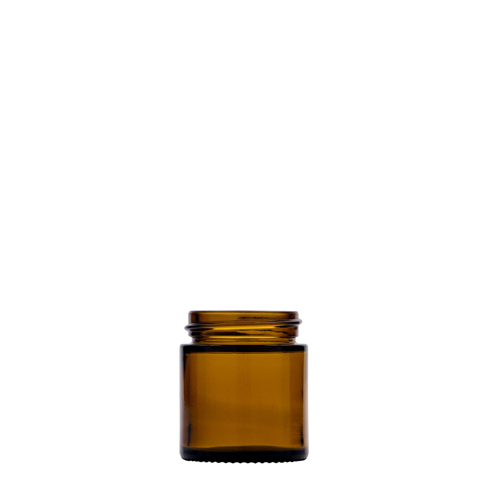 30 ml purkki 'Brown Line', lasia, ruskea, suuaukko: ruuvikorkki