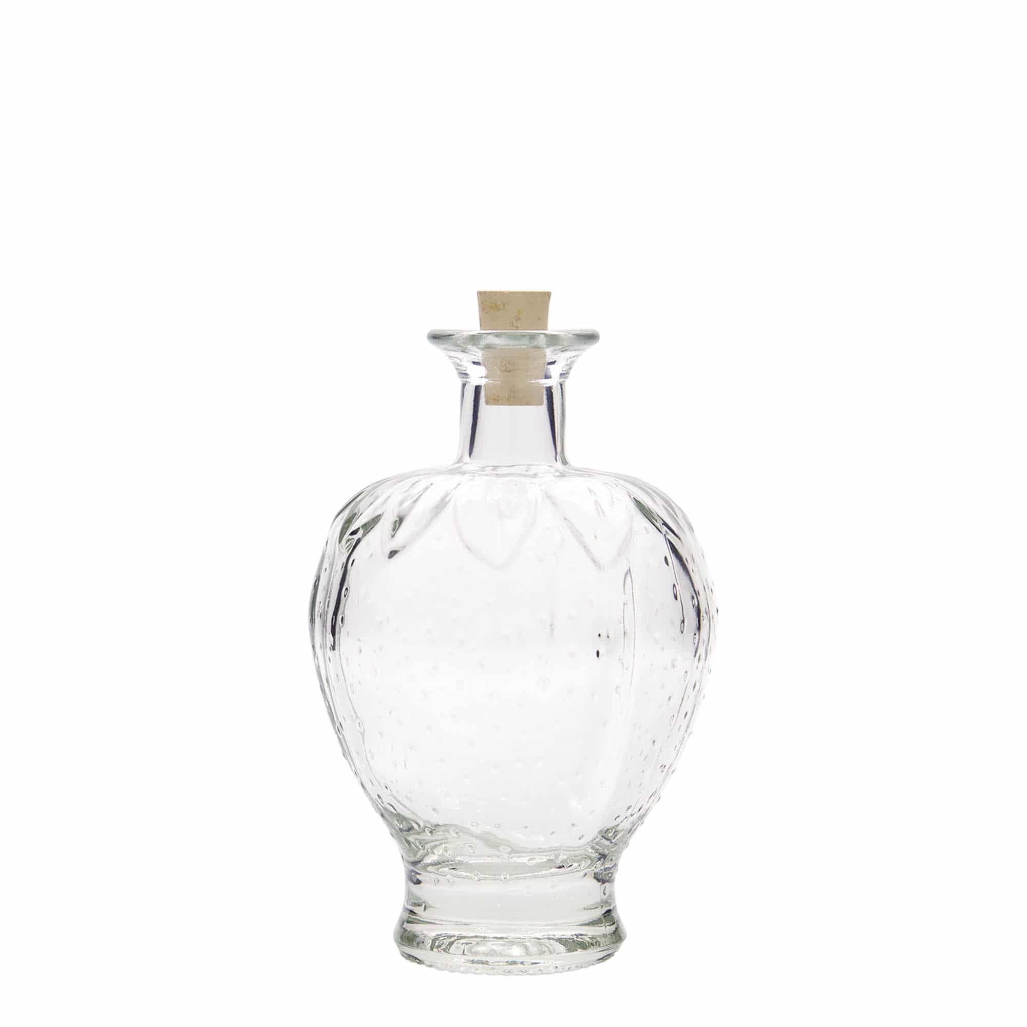 200 ml lasipullo 'Mansikat', suu: korkki