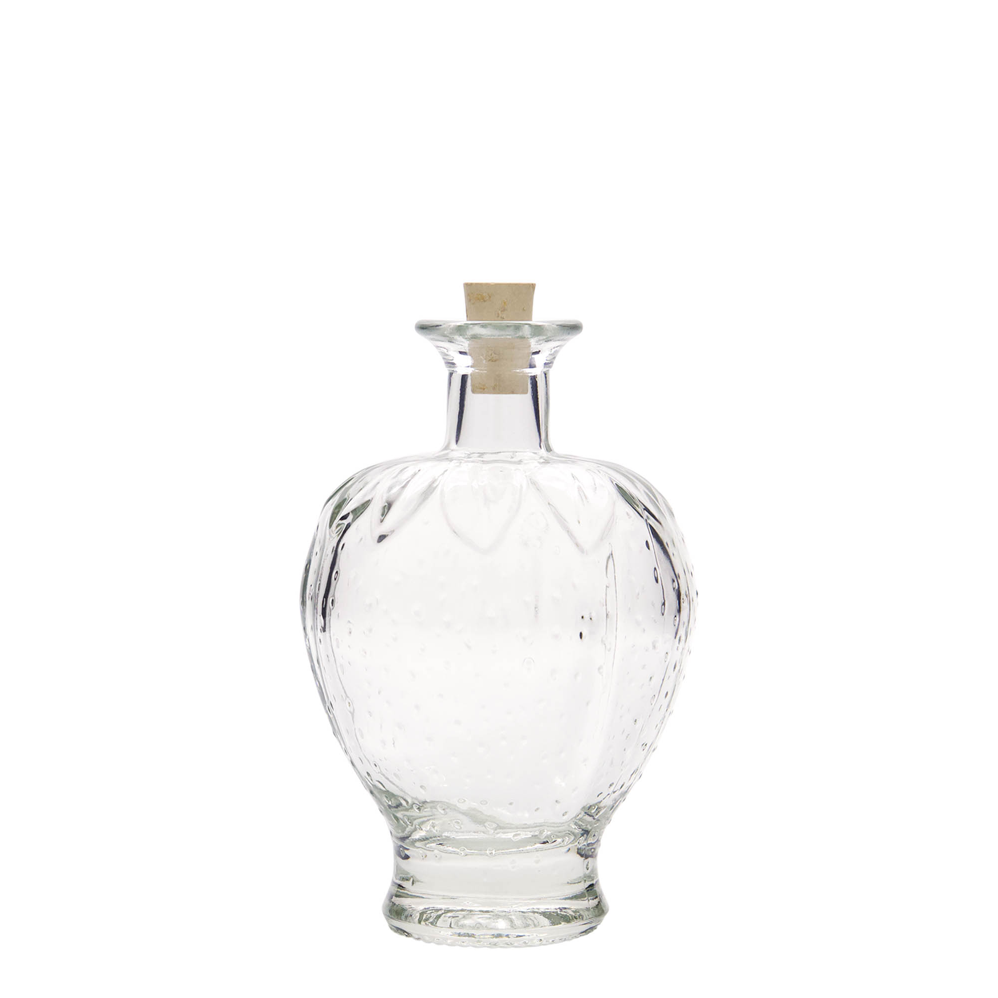 200 ml lasipullo 'Mansikka', suuaukko: korkki