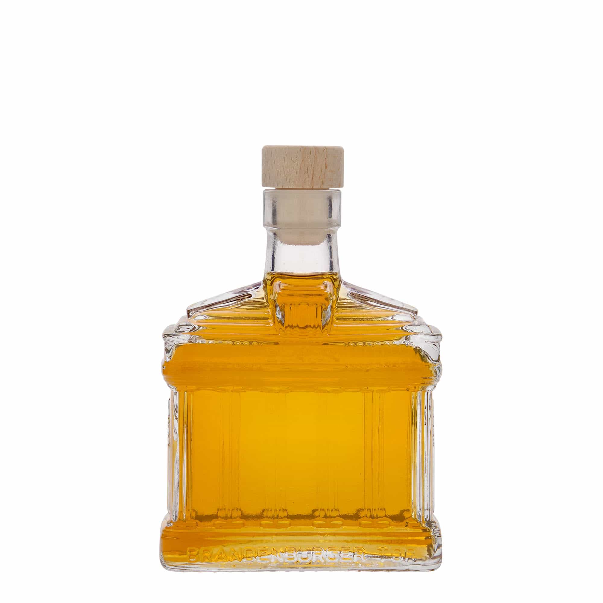 200 ml lasipullo 'Brandenburger Tor', suu: korkki