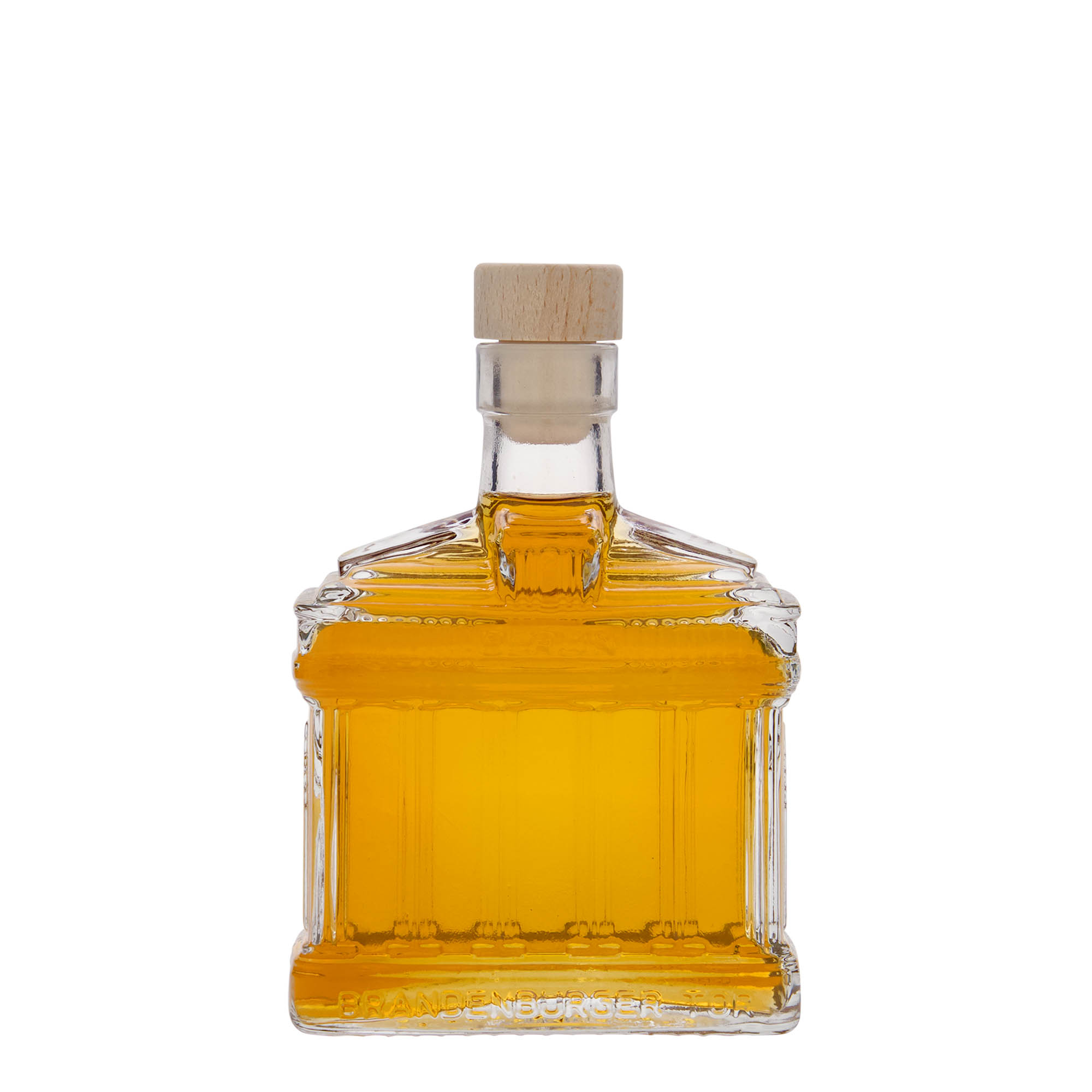 200 ml lasipullo 'Brandenburger Tor', suuaukko: korkki