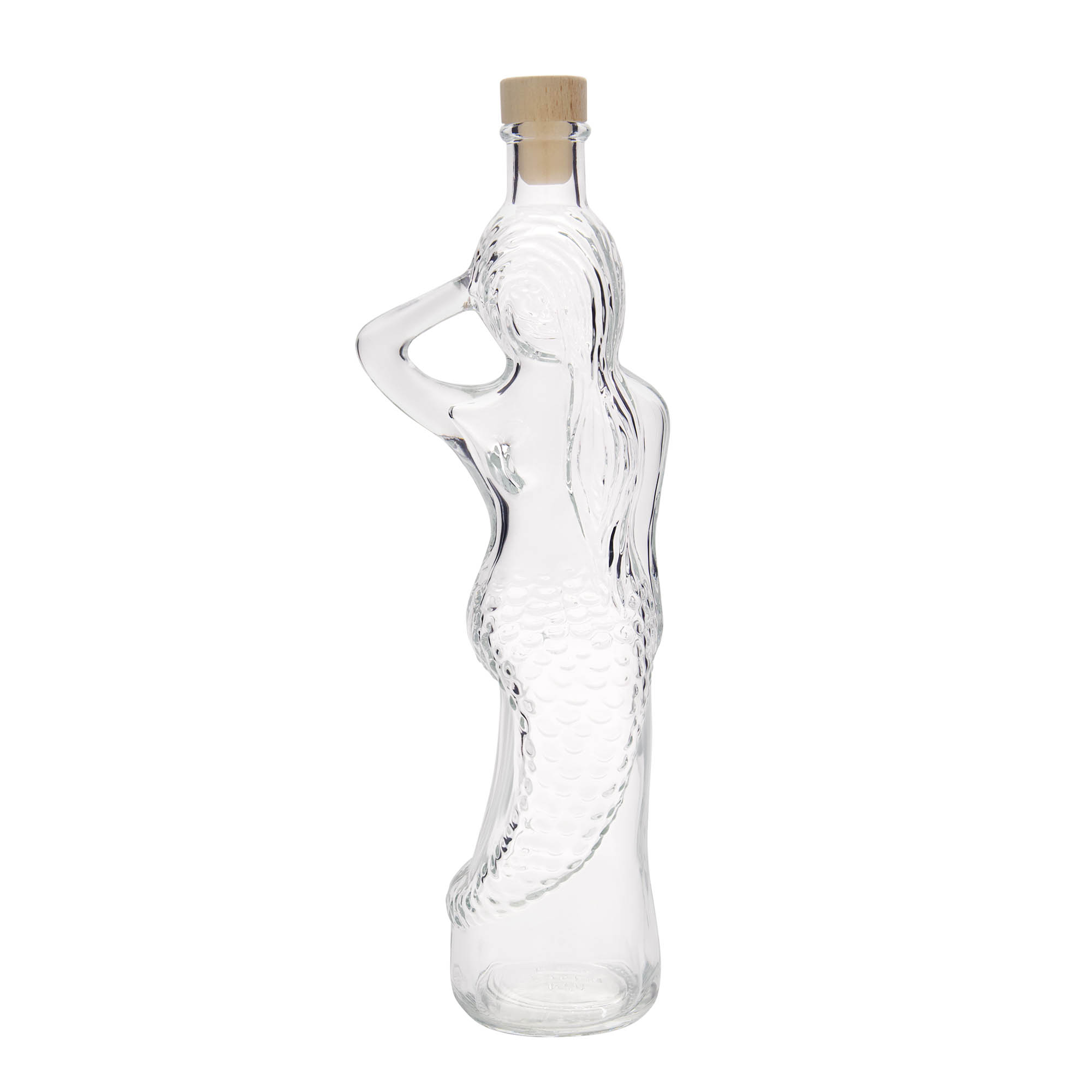 500 ml lasipullo 'Merenneito', suuaukko: korkki