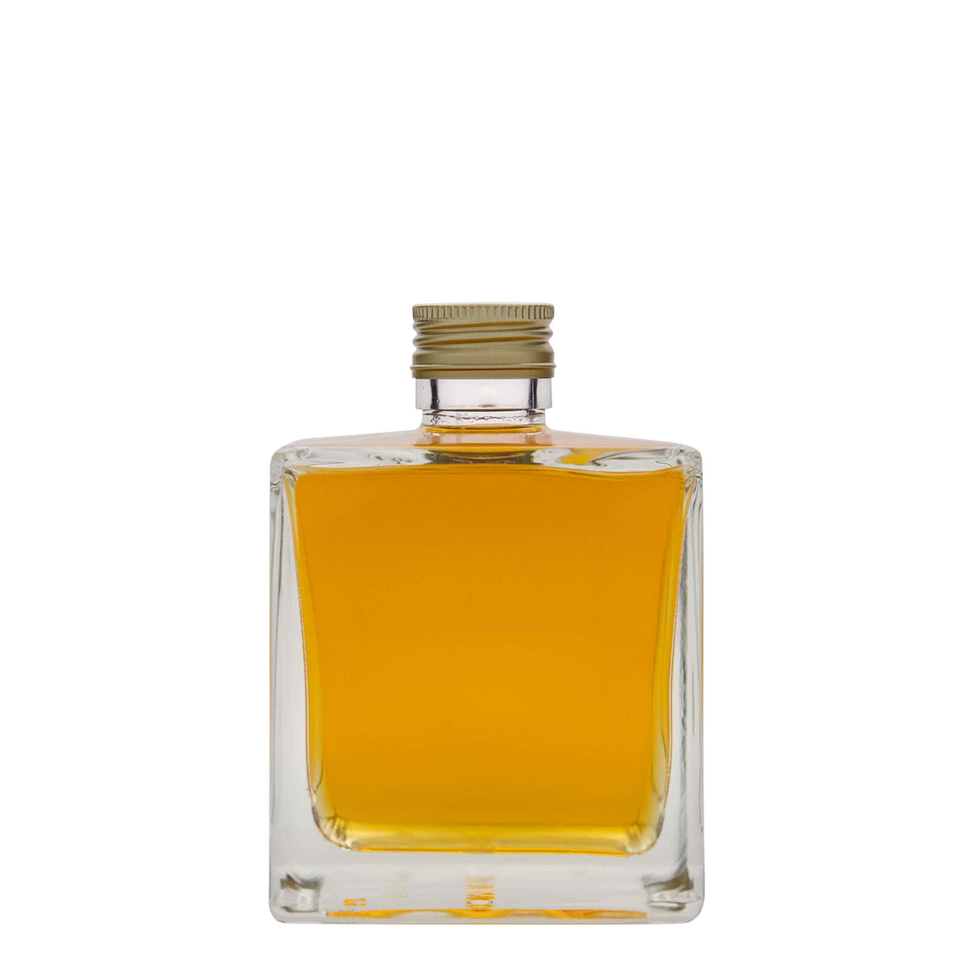 500 ml lasipullo 'Cube', neliömäinen, suuaukko: PP 31,5