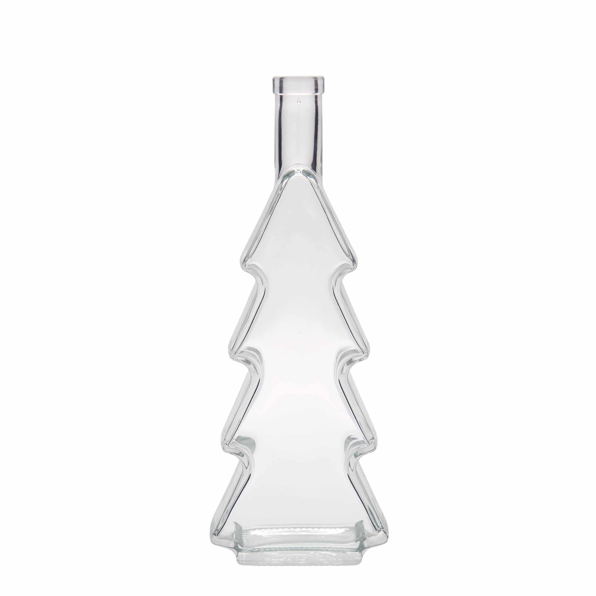 500 ml lasipullo 'Joulukuusi', suu: korkki