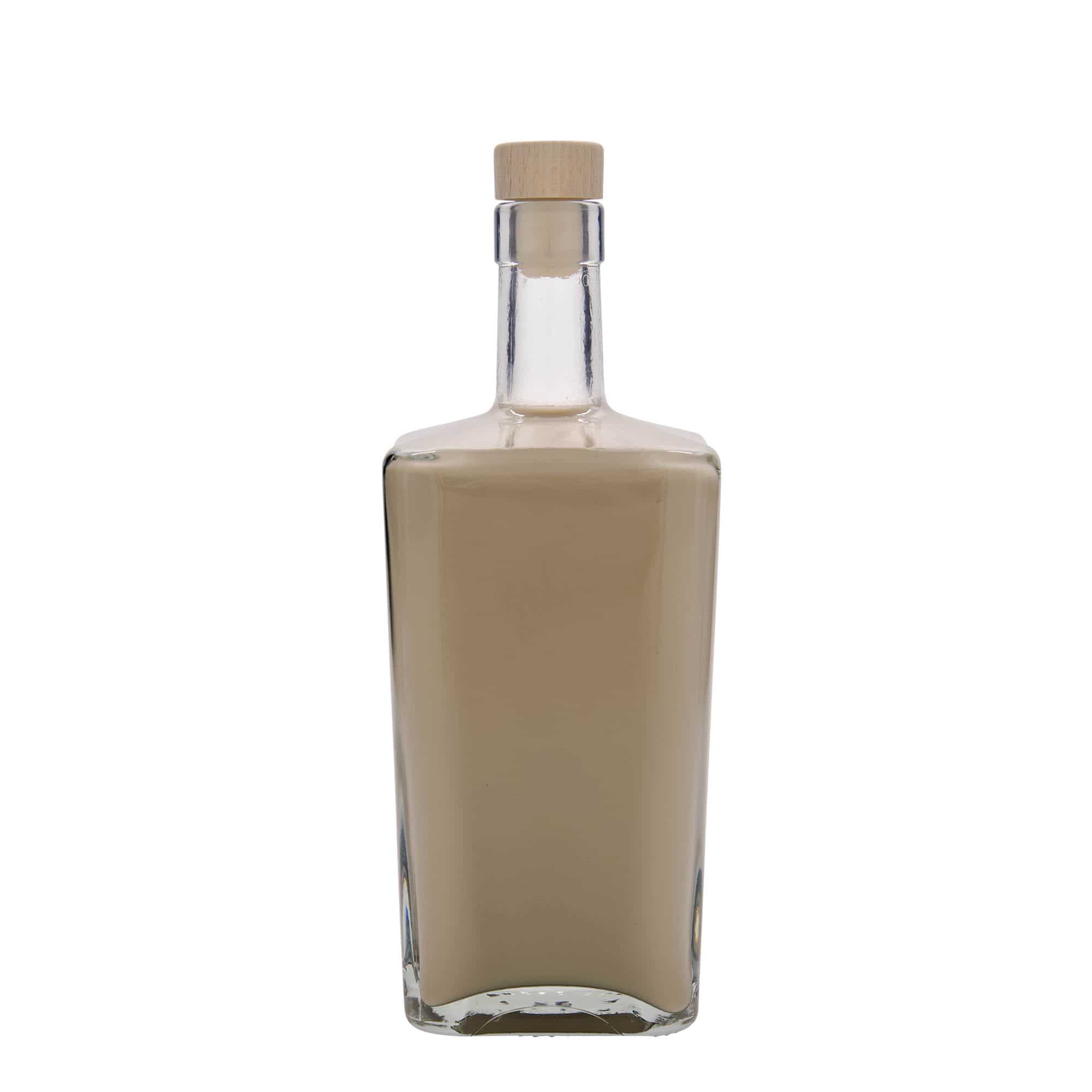 700 ml lasipullo 'Noel', neliömäinen, suuaukko: korkki