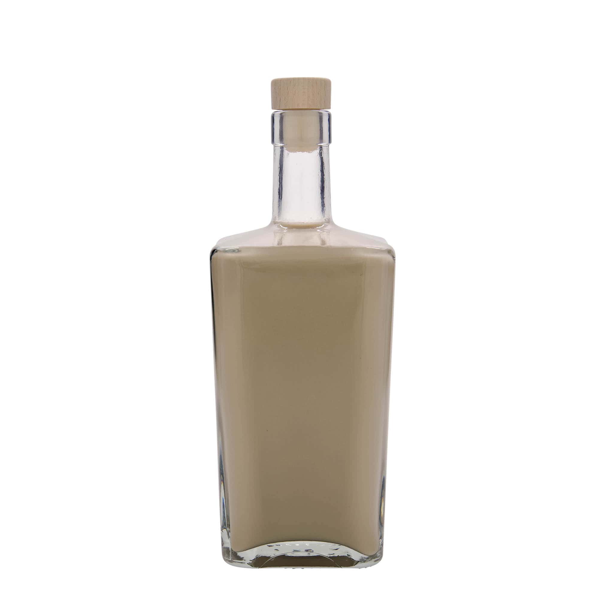 700 ml lasipullo 'Noel', neliömäinen, suuaukko: korkki
